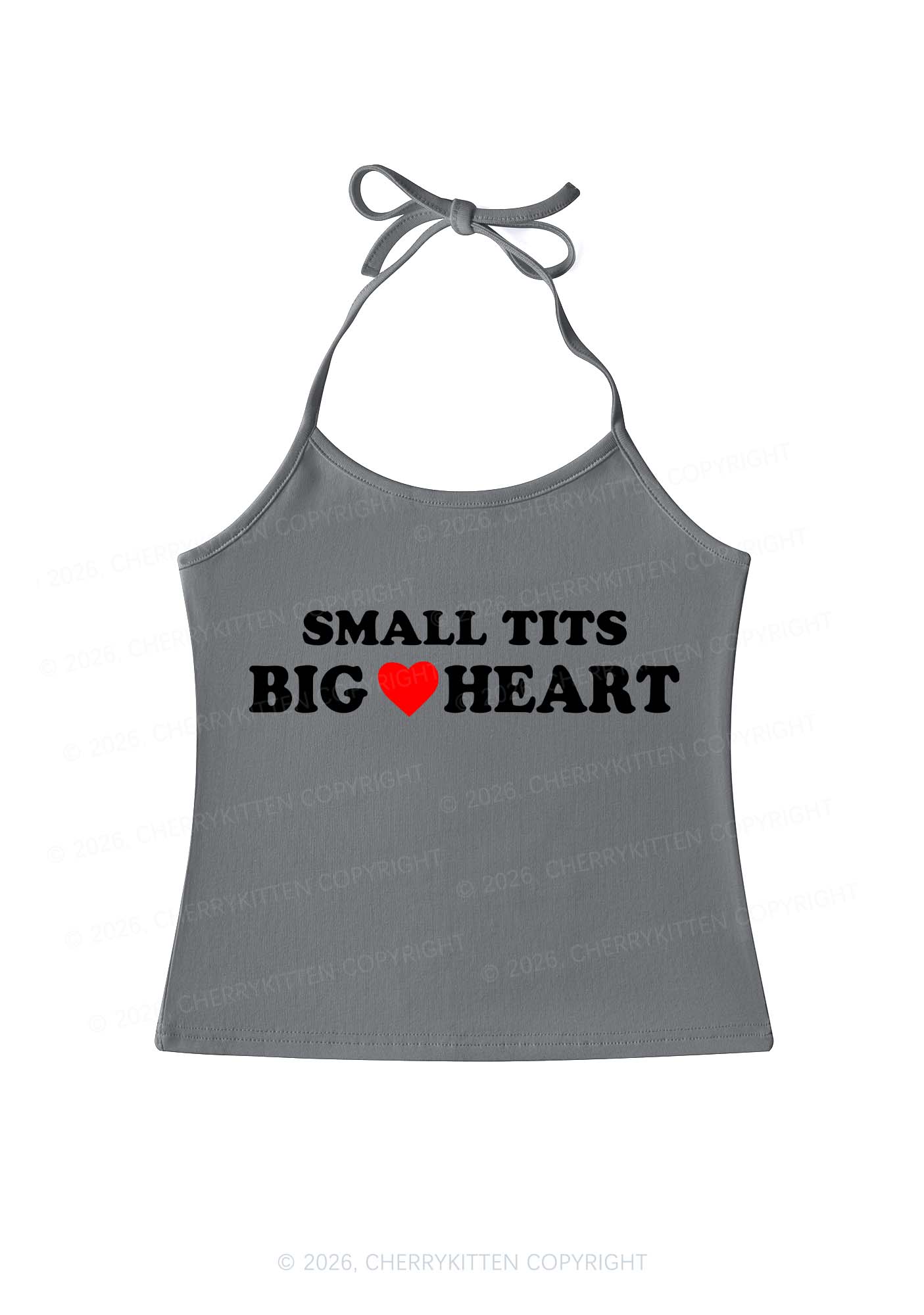 Small But Big Heart Y2K Halter Neck Cami Cherrykitten - Image 10