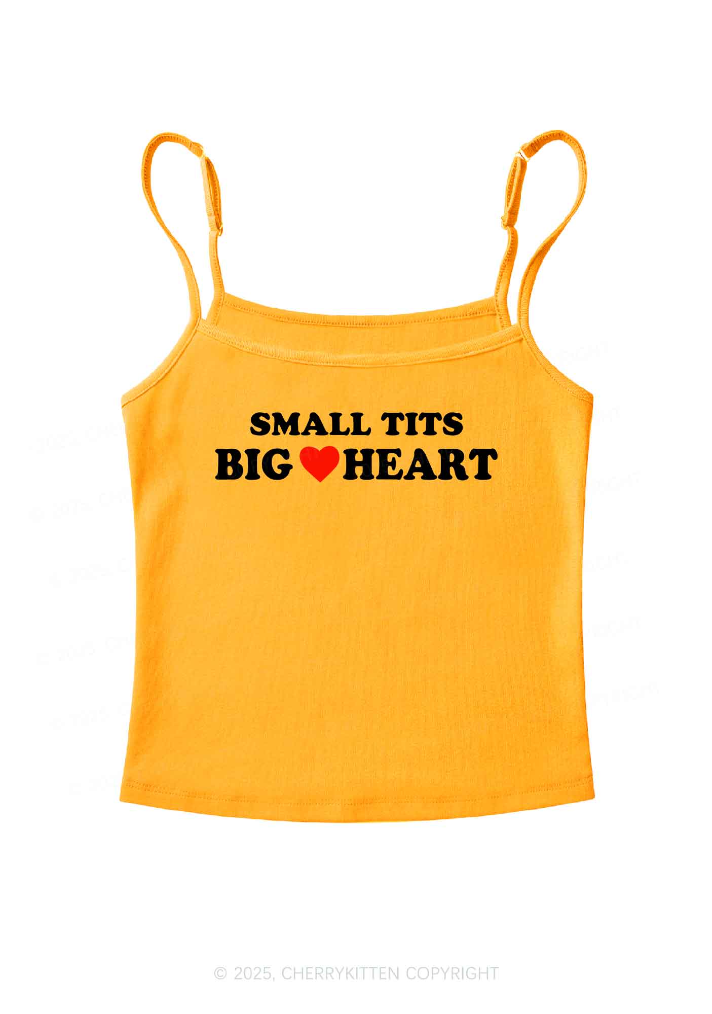 Small But Big Heart  Y2K Spaghetti Strap Cami Cherrykitten - Image 7