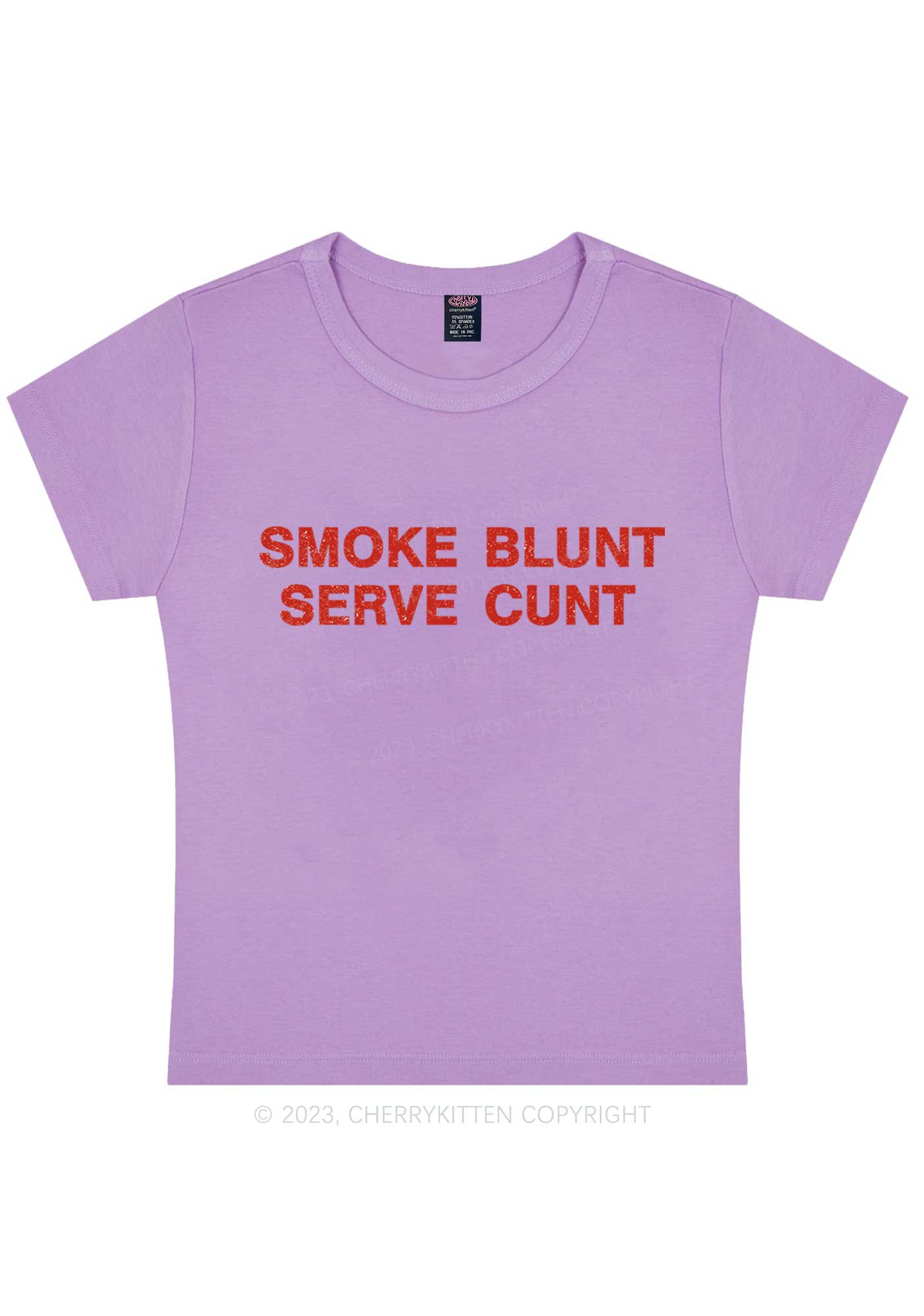Smoke Blunt Y2K Baby Tee Cherrykitten - Image 11