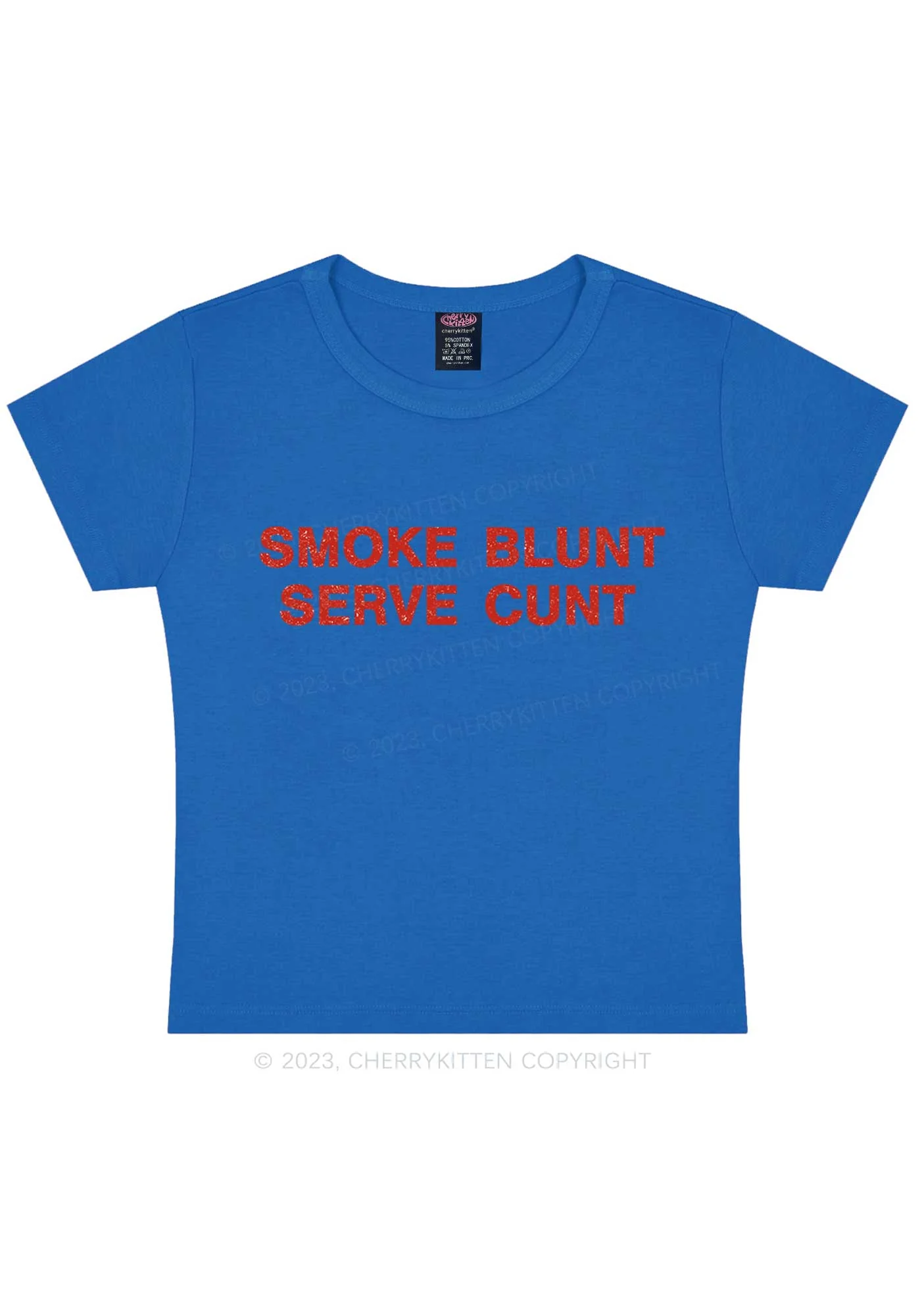 Smoke Blunt Y2K Baby Tee Cherrykitten - Image 12