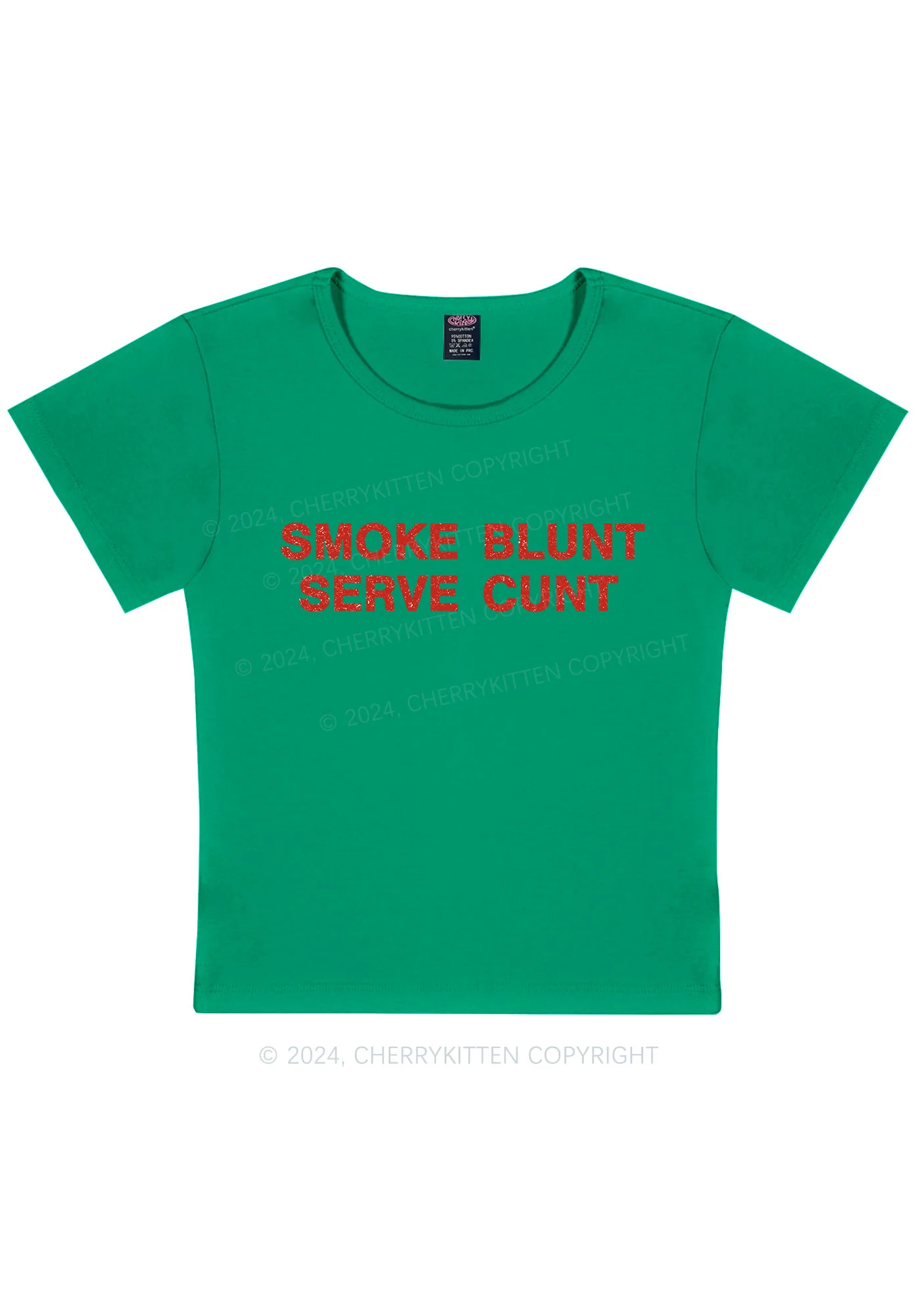 Smoke Blunt Y2K Baby Tee Cherrykitten - Image 14