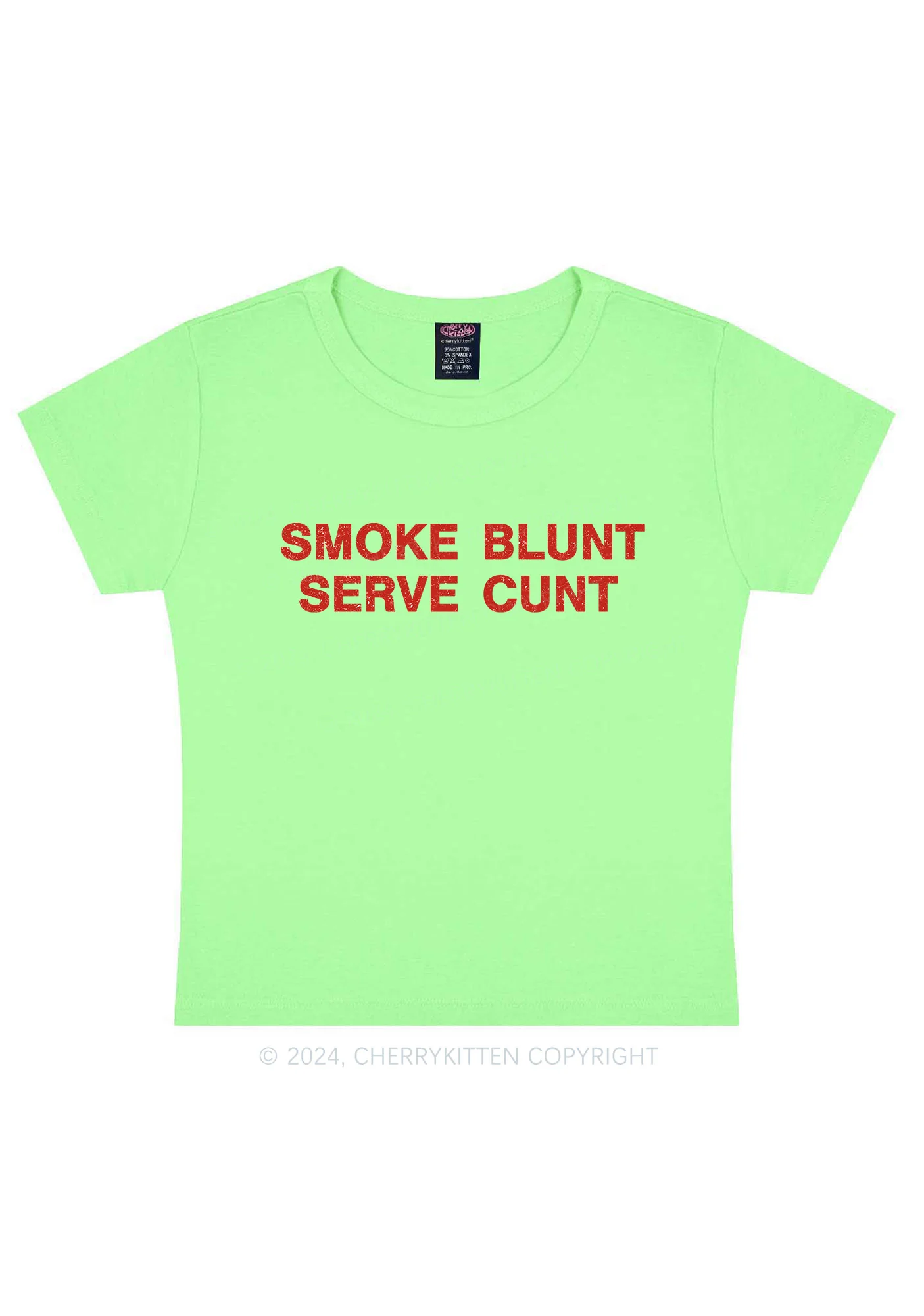 Smoke Blunt Y2K Baby Tee Cherrykitten - Image 15