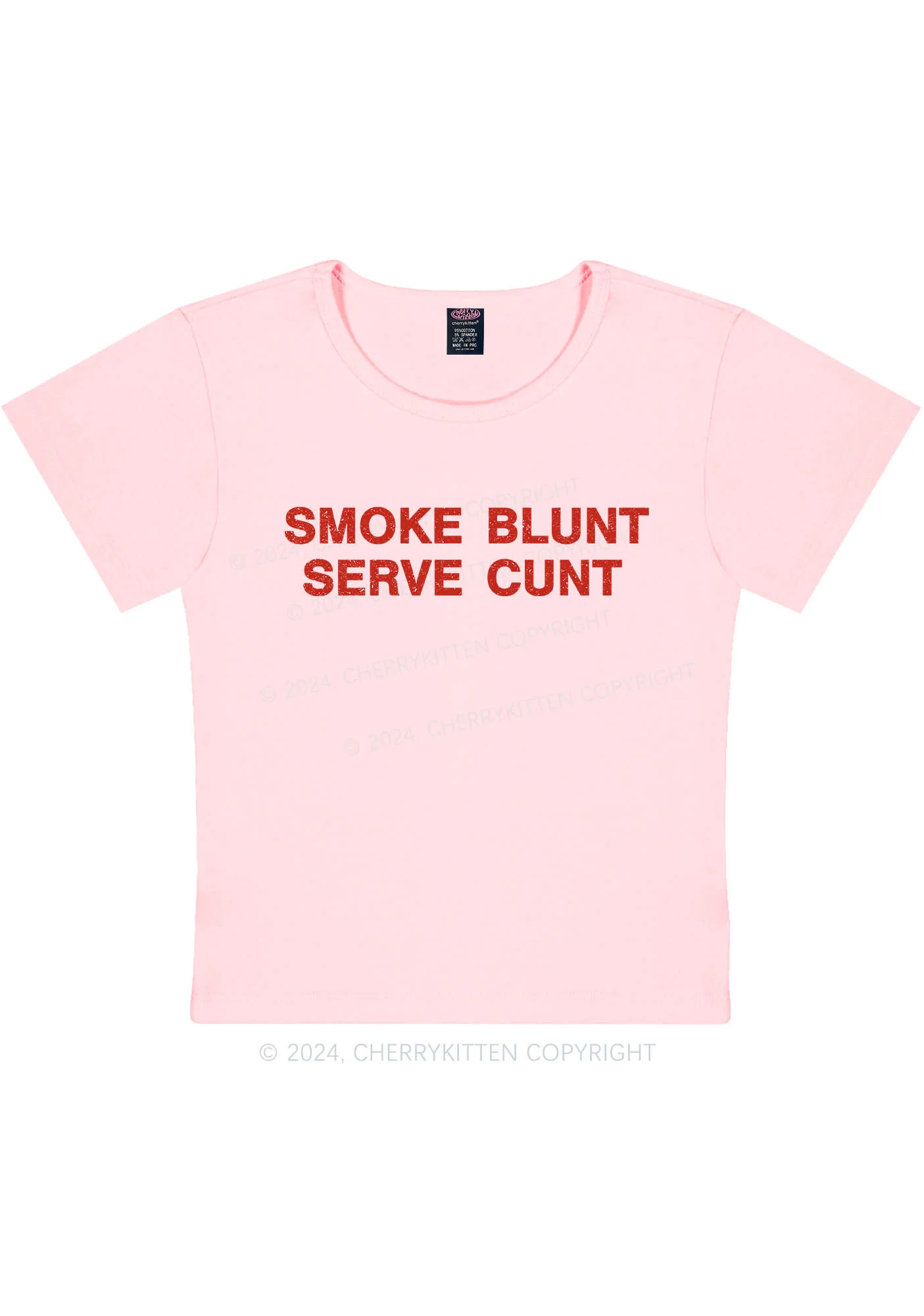 Smoke Blunt Y2K Baby Tee Cherrykitten - Image 9