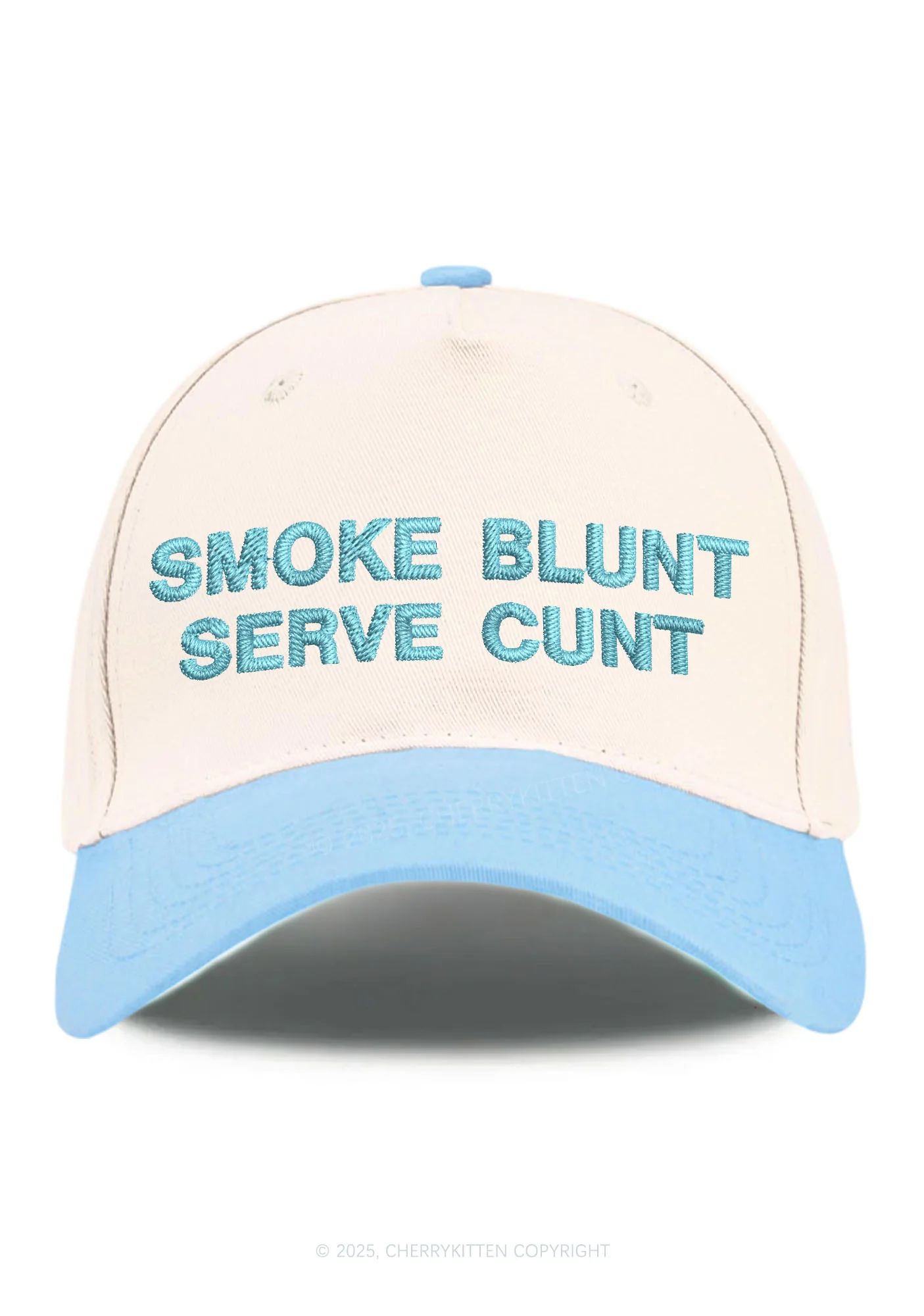 Smoke Blunt Y2K Color Block Baseball Cap Cherrykitten - Image 10