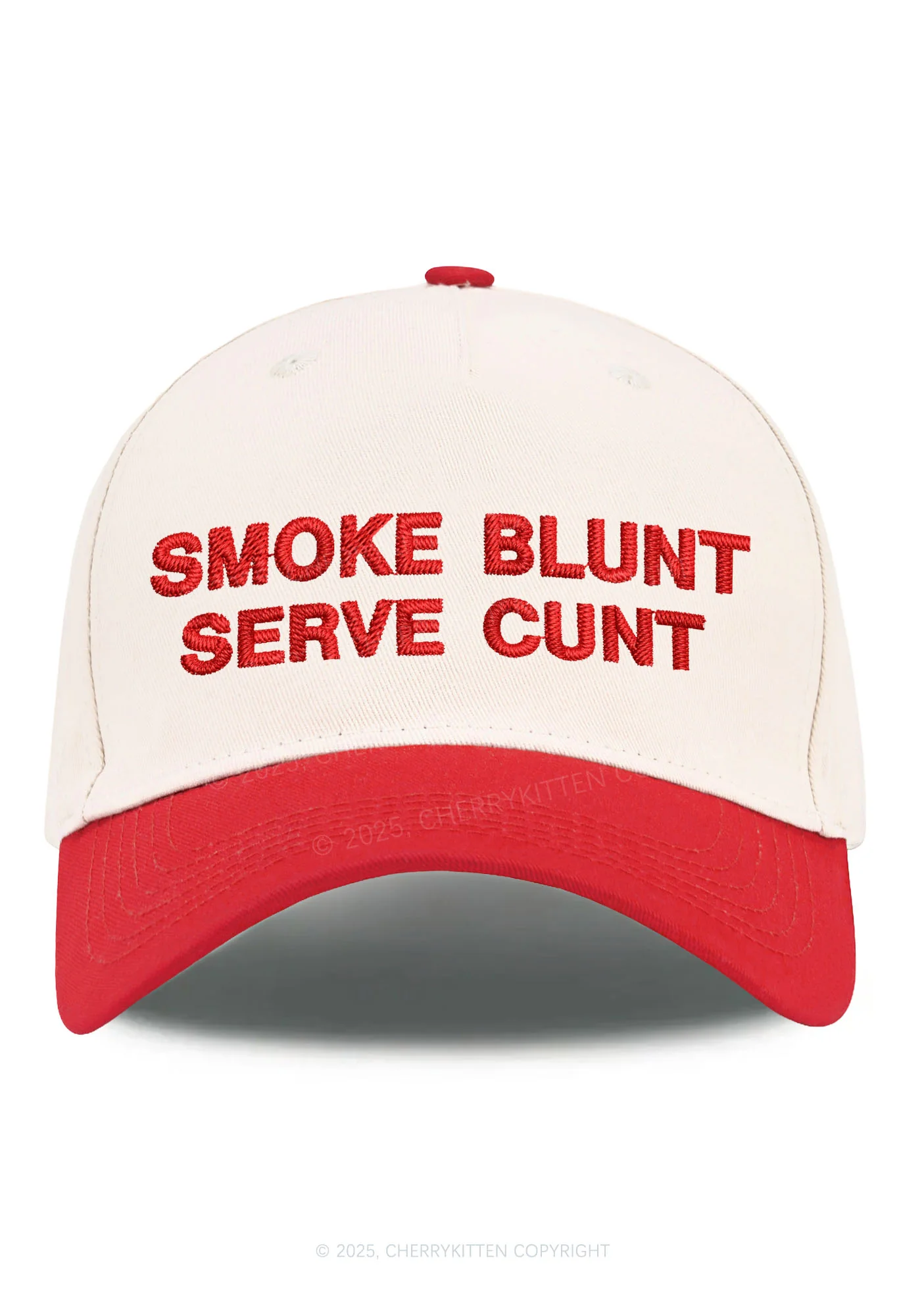 Smoke Blunt Y2K Color Block Baseball Cap Cherrykitten - Image 7