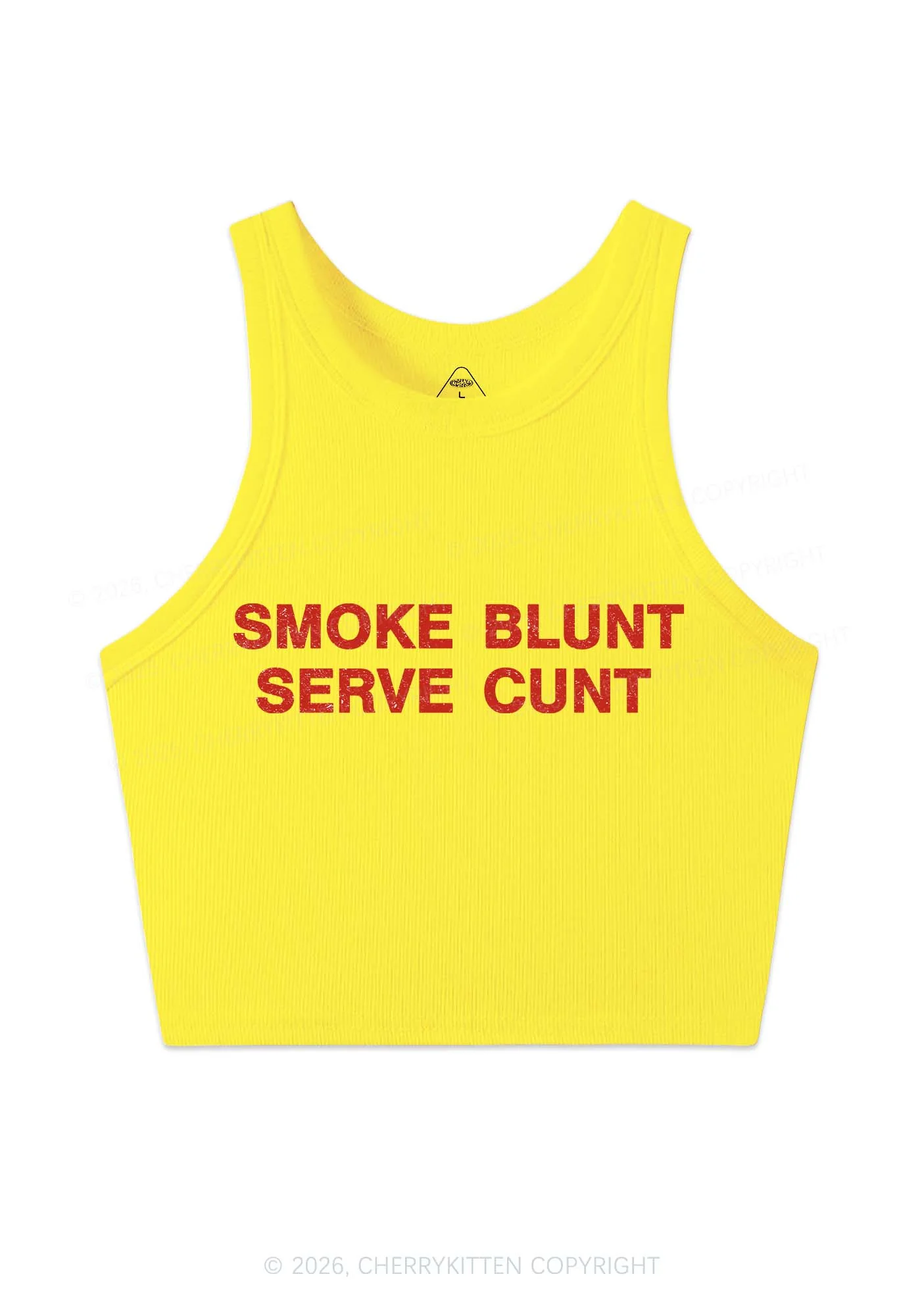 Smoke Blunt Y2K Crop Tank Top Cherrykitten - Image 3