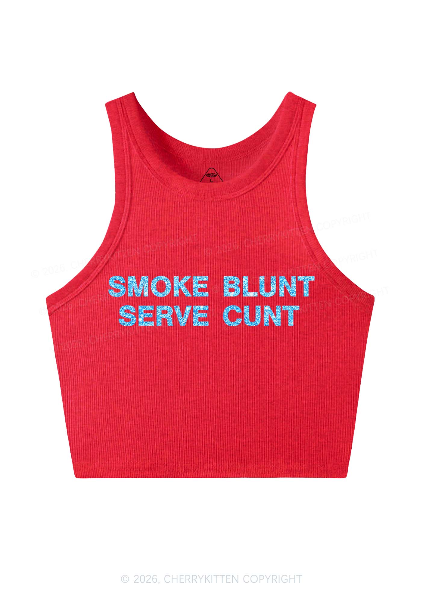 Smoke Blunt Y2K Crop Tank Top Cherrykitten - Image 4