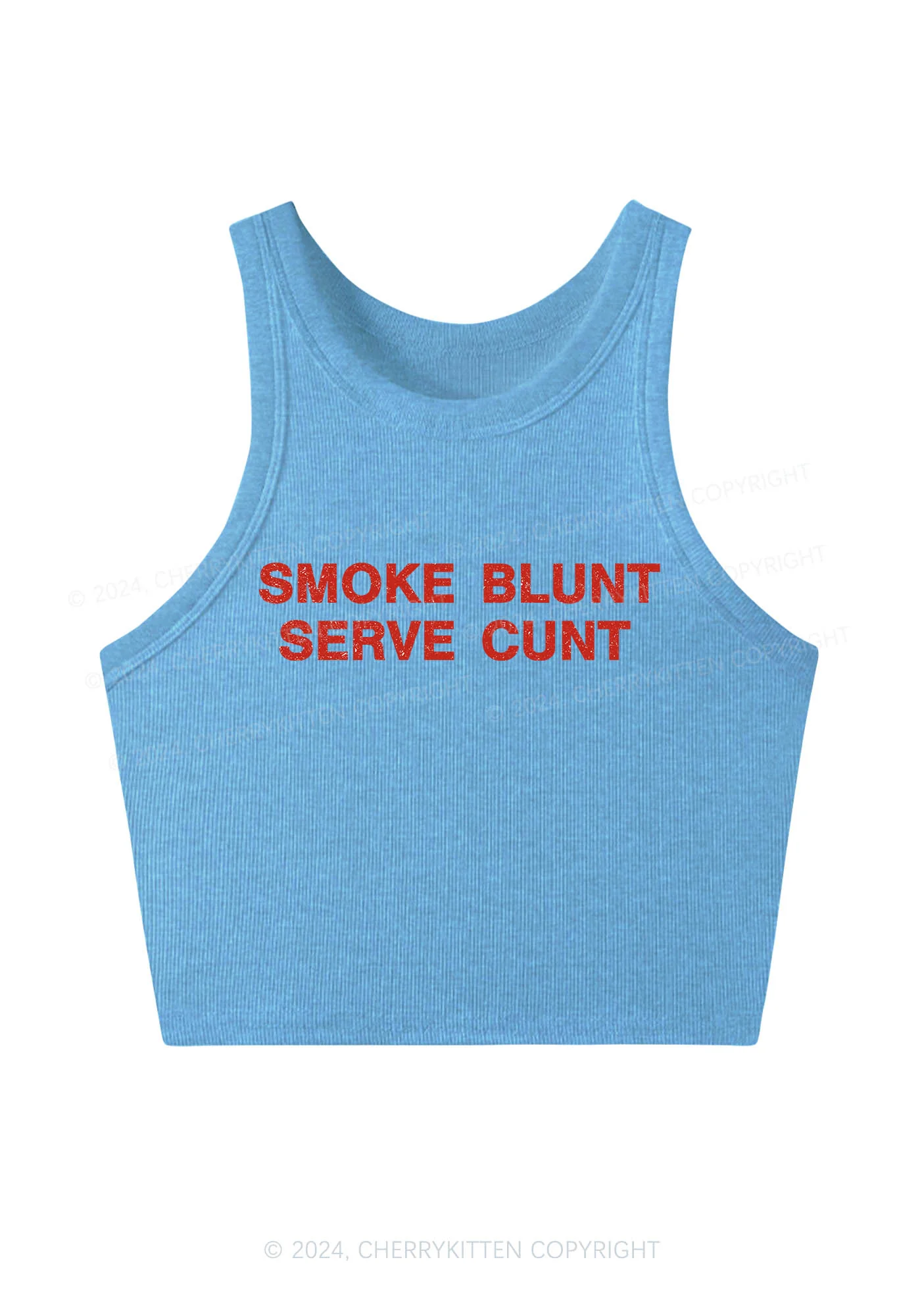 Smoke Blunt Y2K Crop Tank Top Cherrykitten - Image 6