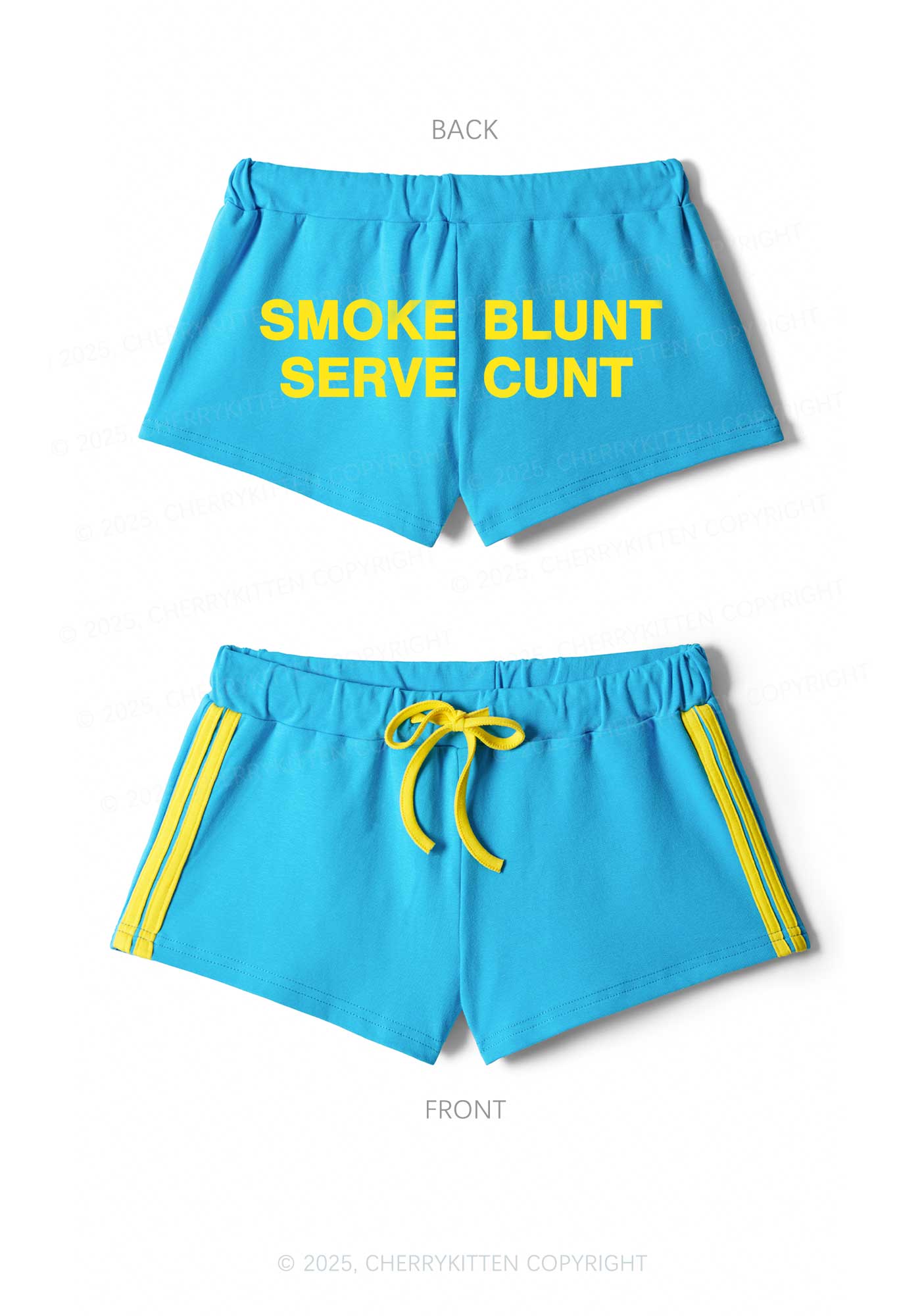 Smoke Blunt Y2K Drawstring Mini Shorts Cherrykitten - Image 3