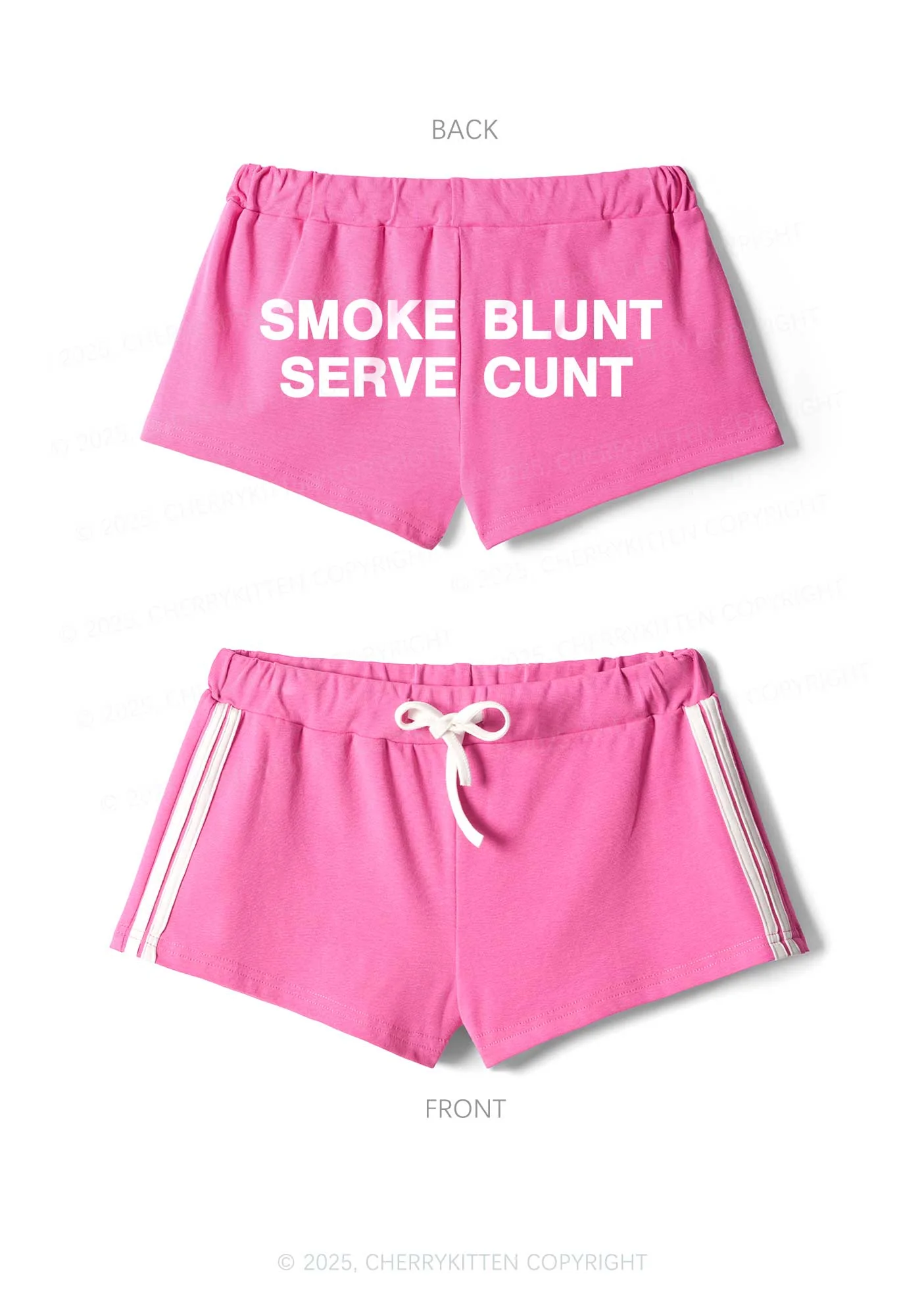 Smoke Blunt Y2K Drawstring Mini Shorts Cherrykitten - Image 4