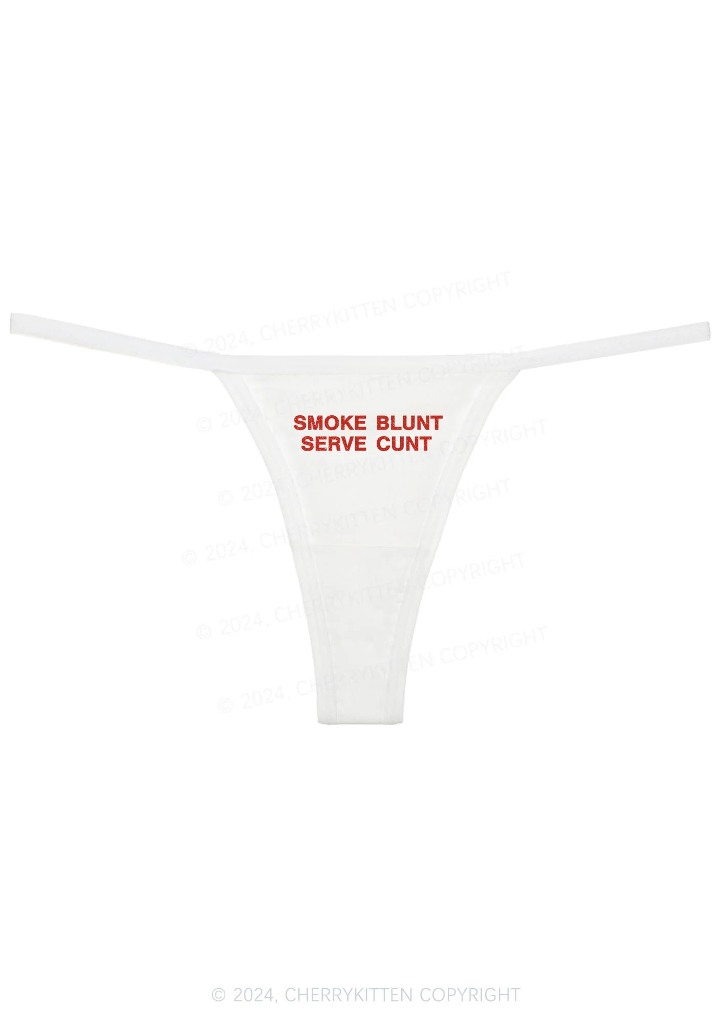 Smoke Blunt Y2K Flat String Thong Cherrykitten - Image 4