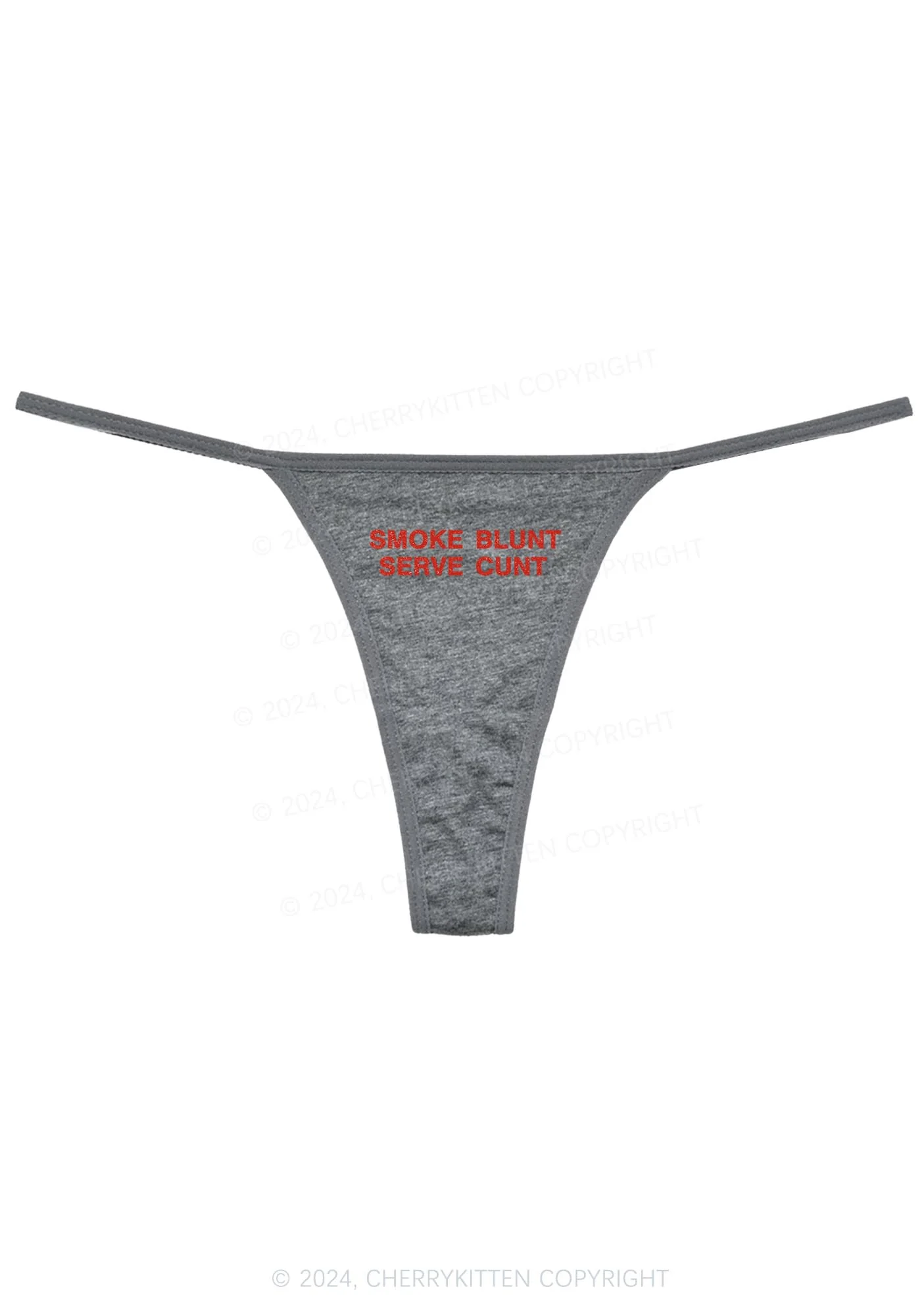 Smoke Blunt Y2K Flat String Thong Cherrykitten - Image 7