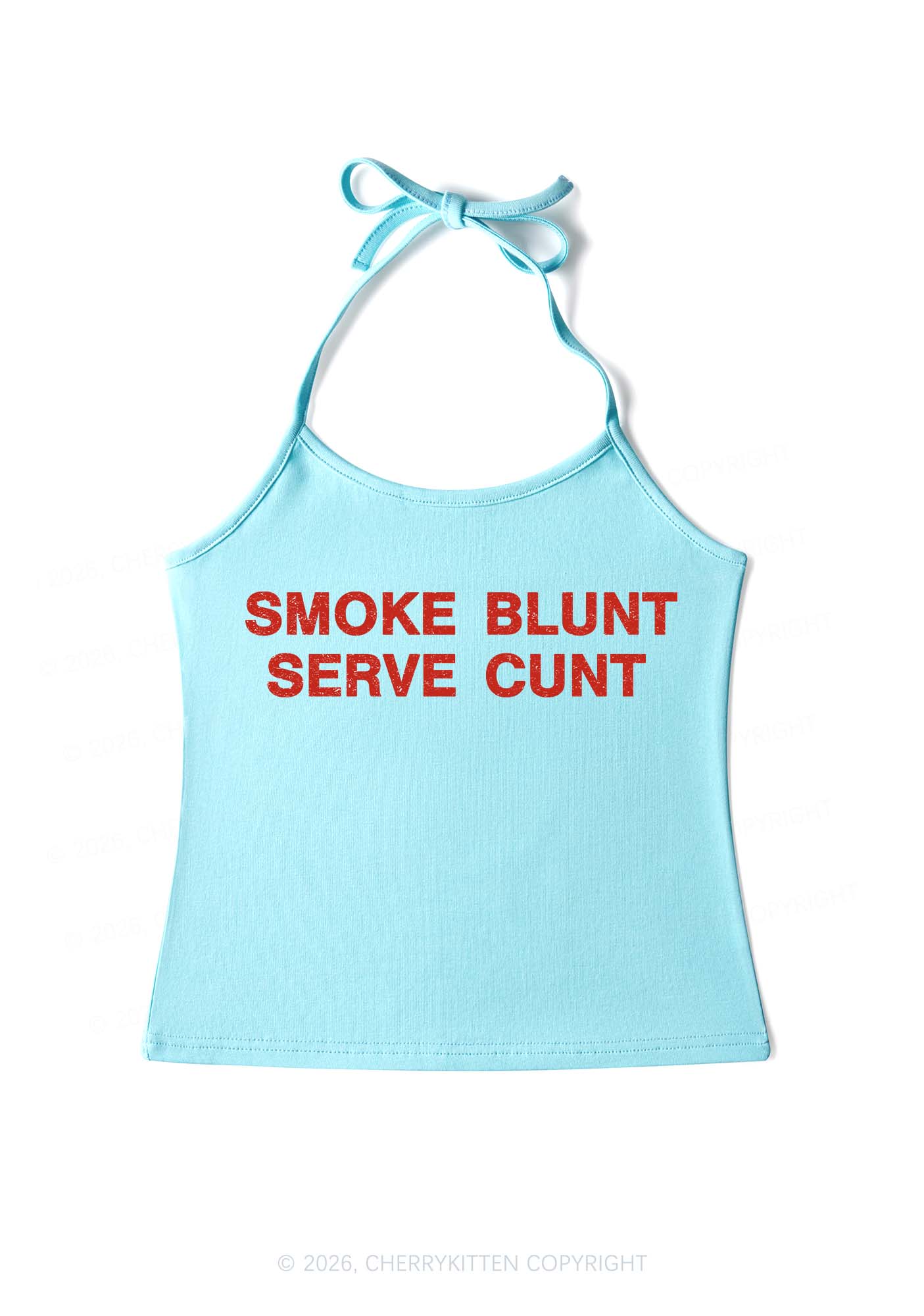 Smoke Blunt Y2K Halter Neck Cami Cherrykitten - Image 5