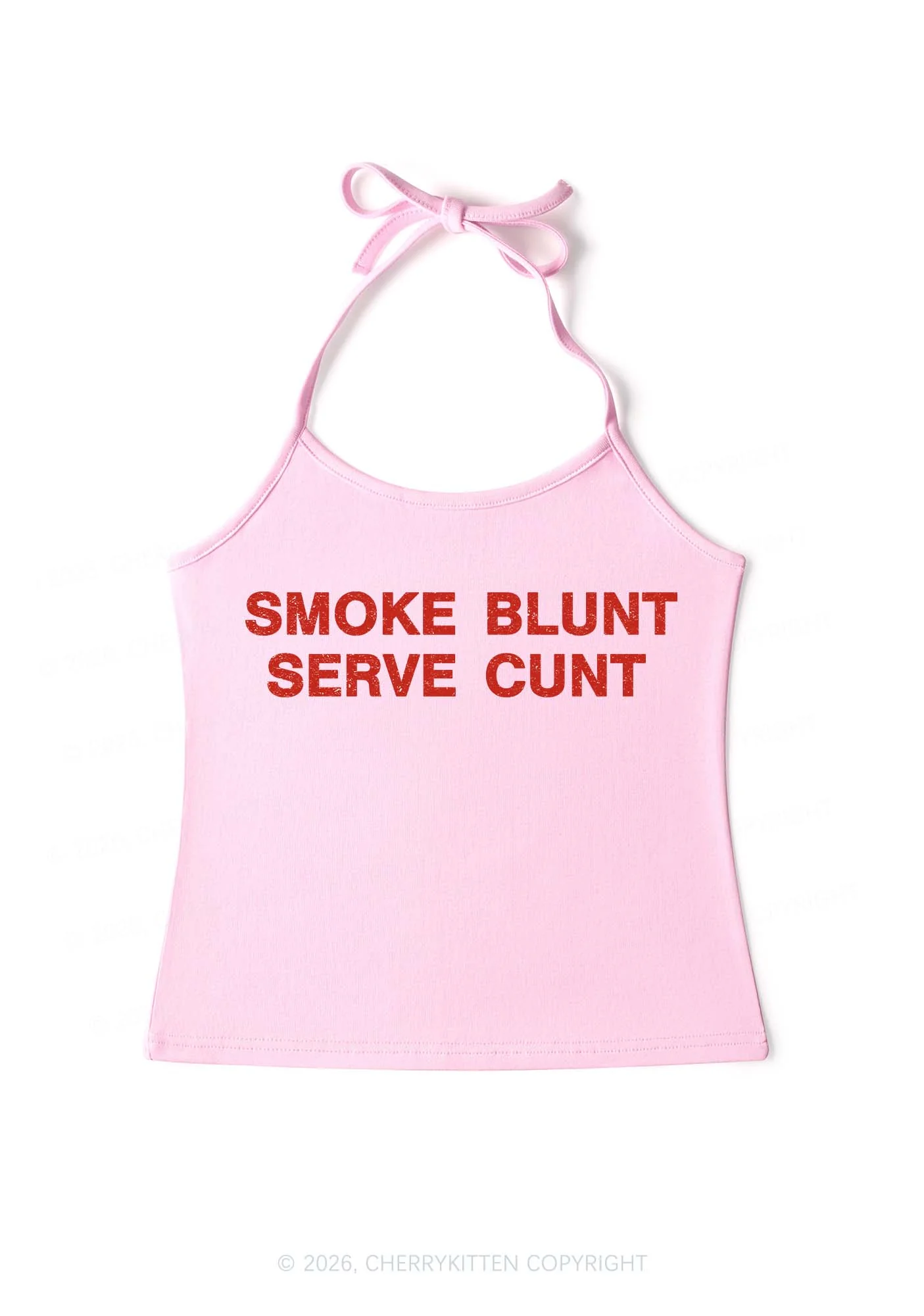 Smoke Blunt Y2K Halter Neck Cami Cherrykitten - Image 6