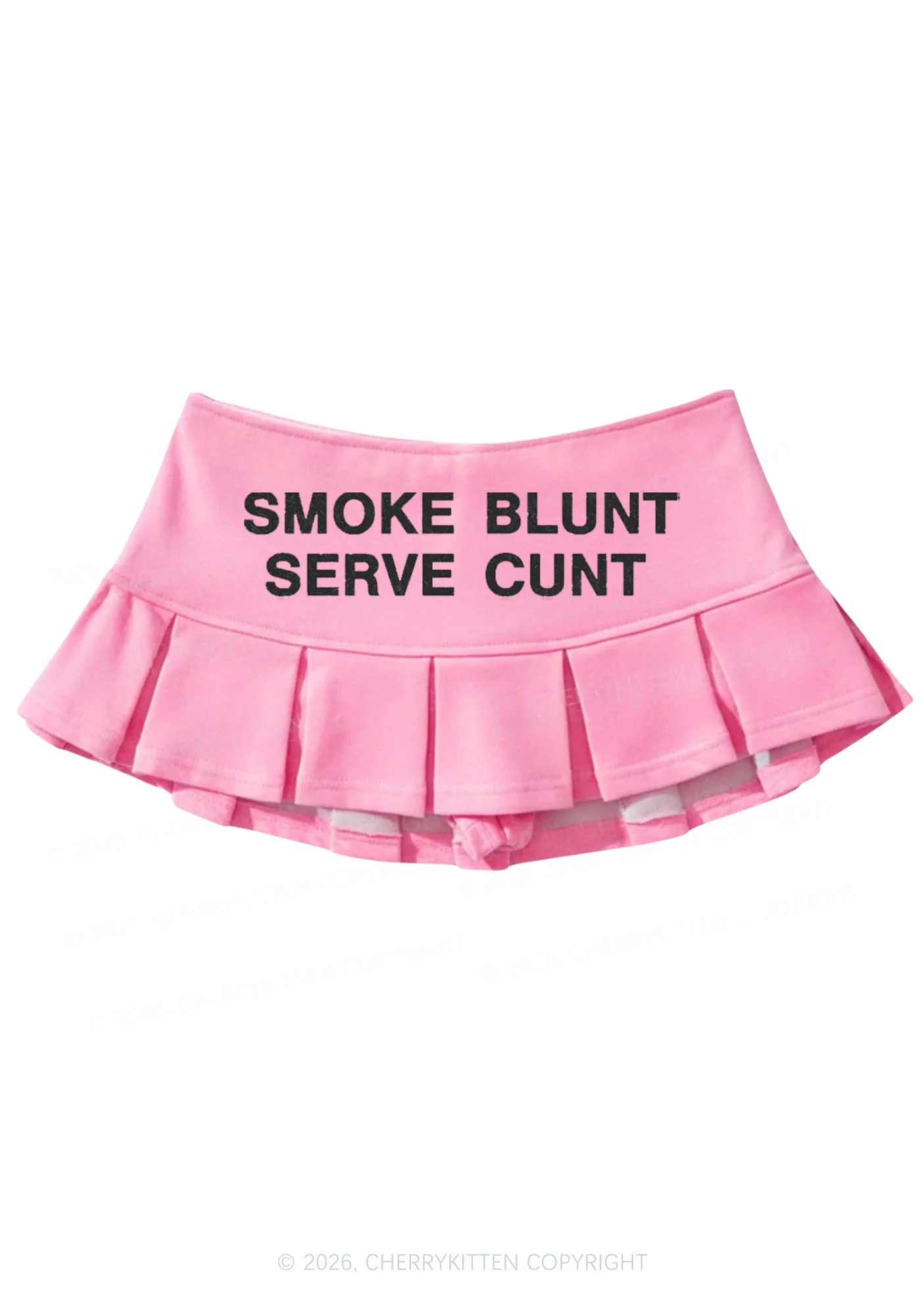 Smoke Blunt Y2K Mini Pleated Skirts Cherrykitten - Image 4