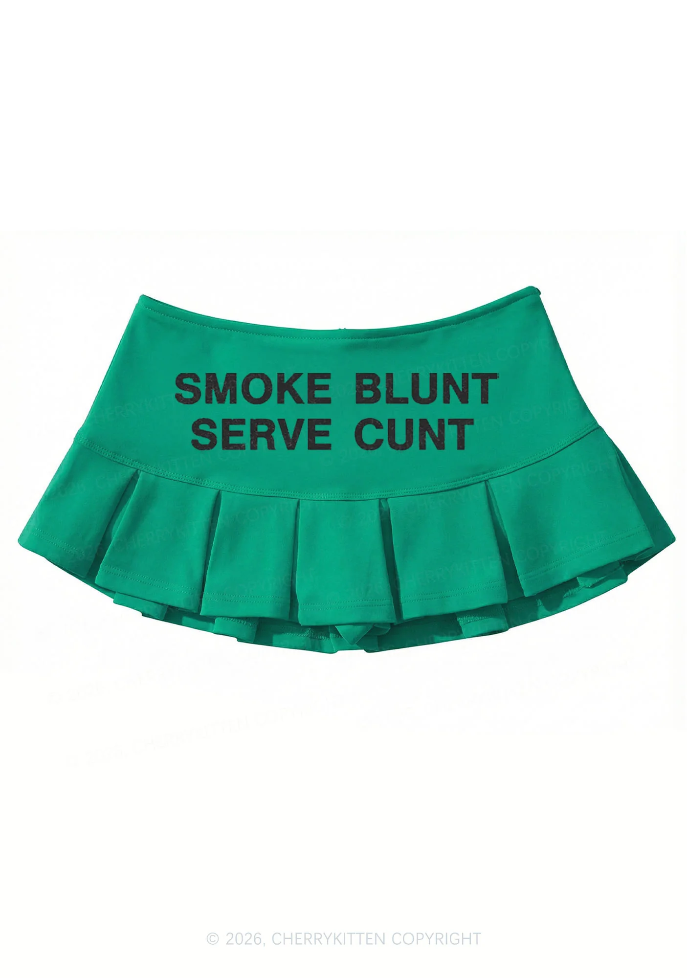 Smoke Blunt Y2K Mini Pleated Skirts Cherrykitten - Image 5