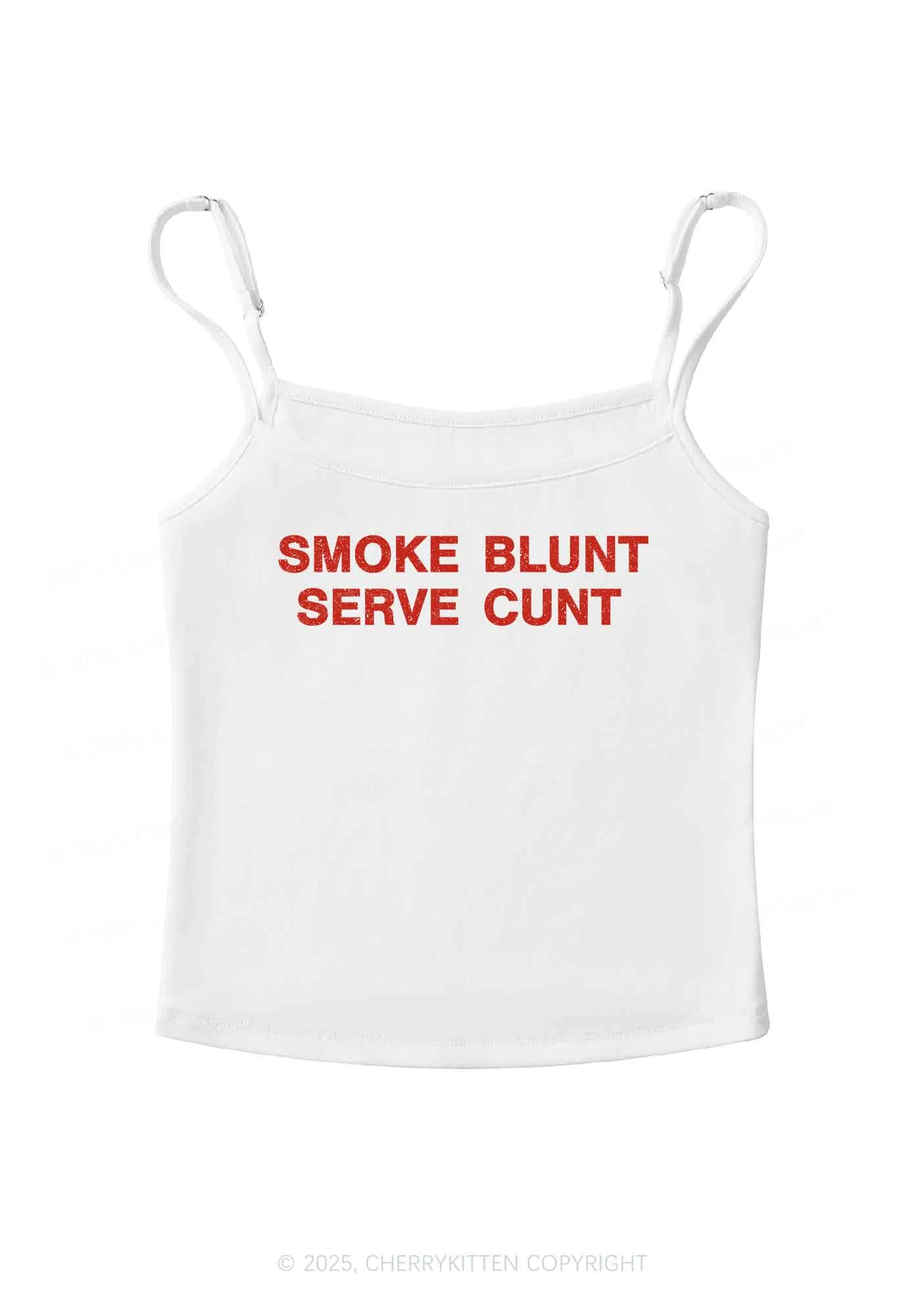 Smoke Blunt Y2K Spaghetti Strap Cami Cherrykitten - Image 3