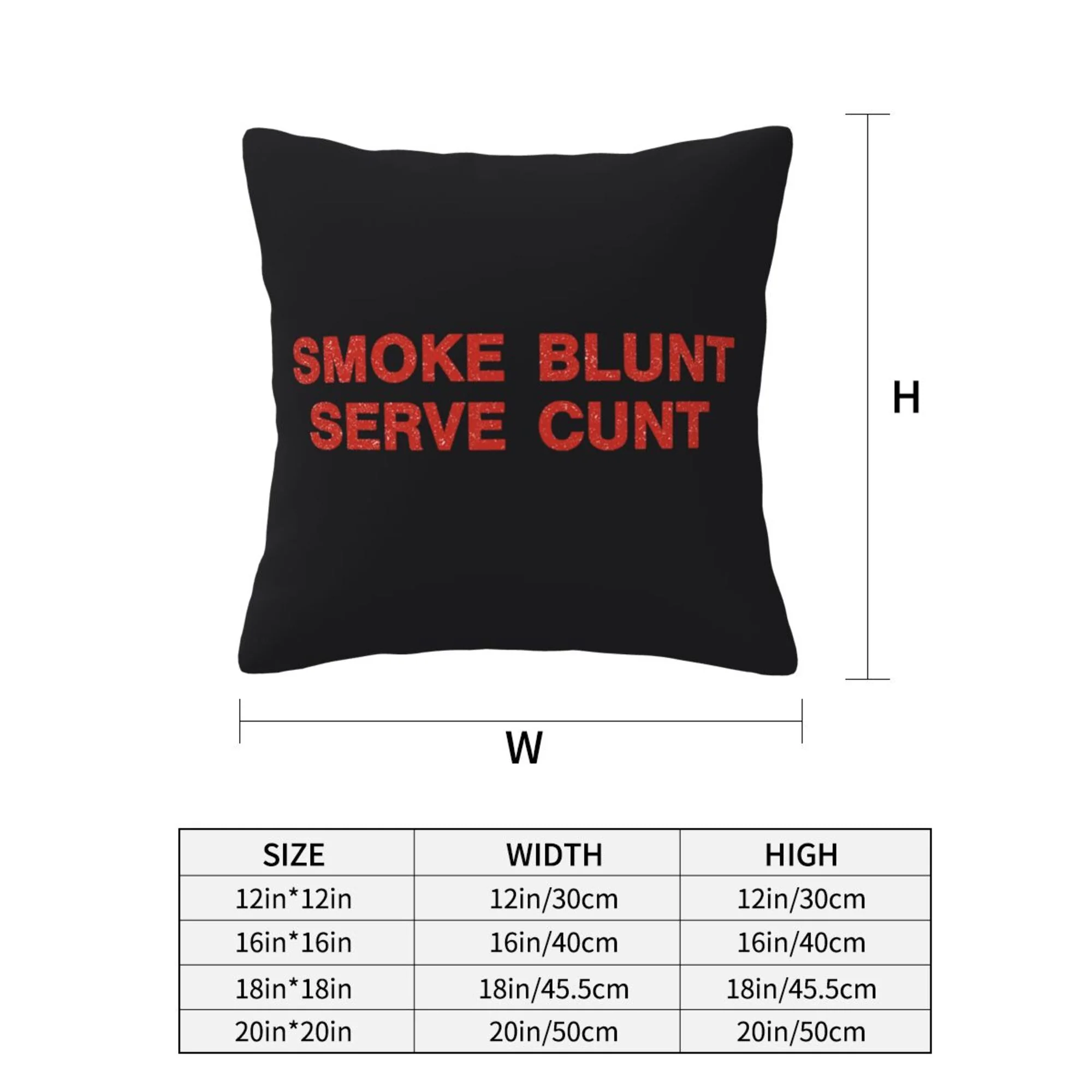 Smoke Blunt Y2K Throw Pillow Cover Cherrykitten - Image 3