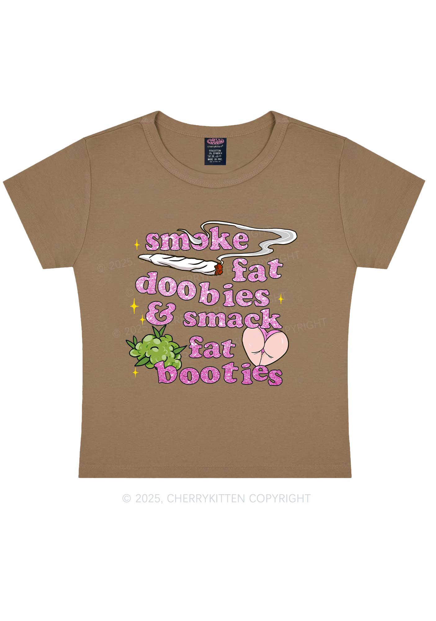 Smoke Fat Dxxbies Y2K Baby Tee Cherrykitten - Image 10