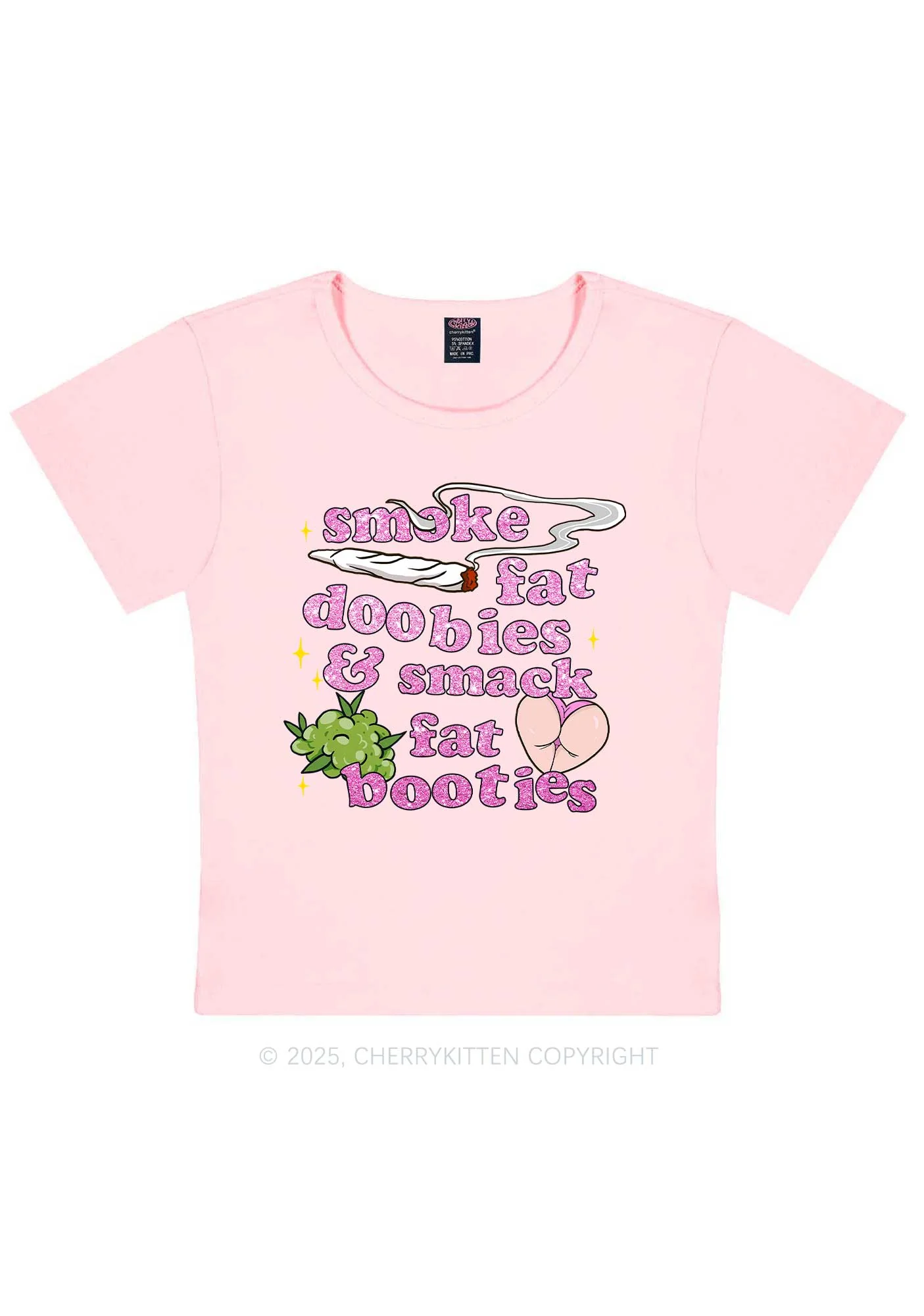Smoke Fat Dxxbies Y2K Baby Tee Cherrykitten - Image 12