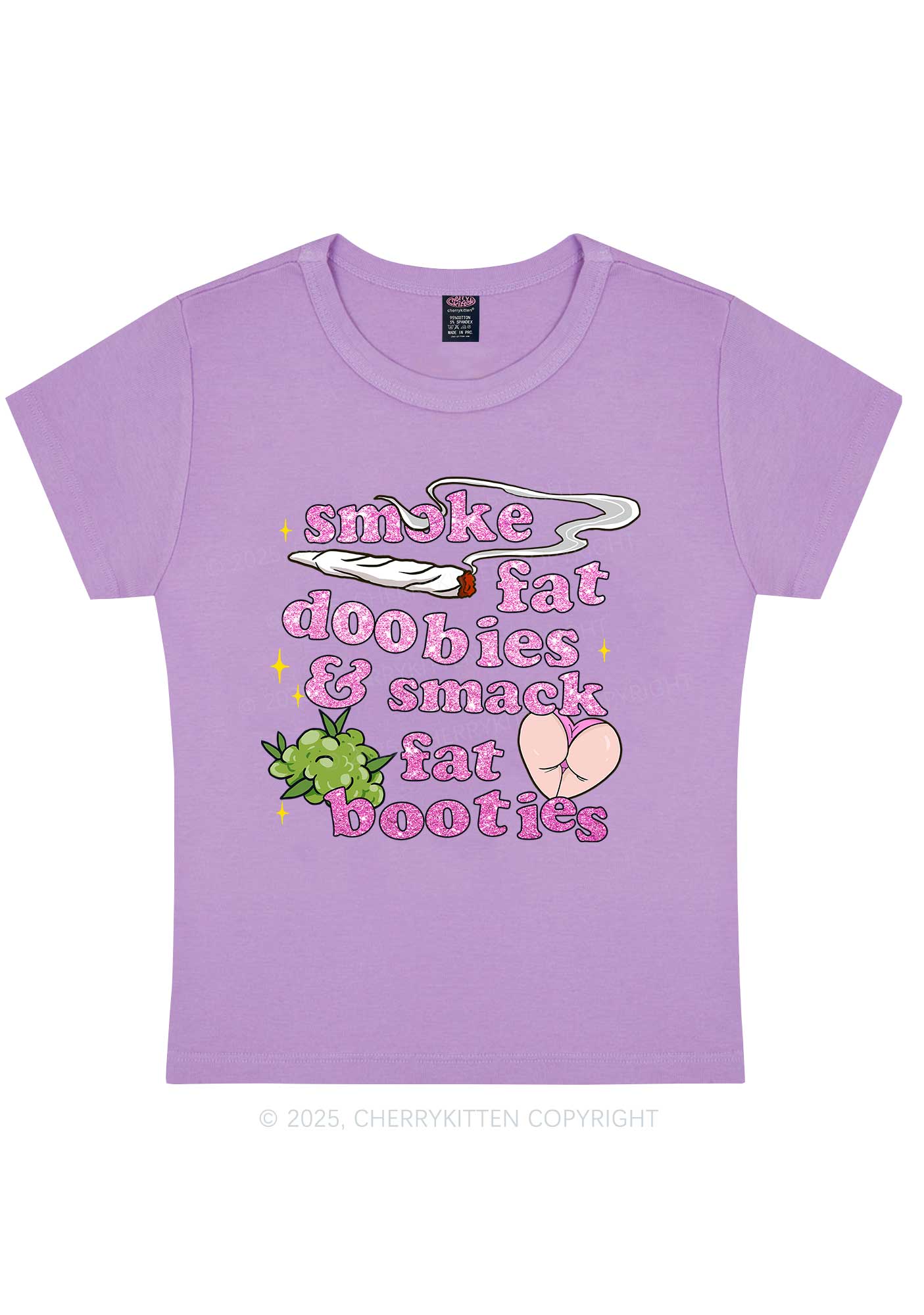 Smoke Fat Dxxbies Y2K Baby Tee Cherrykitten - Image 5
