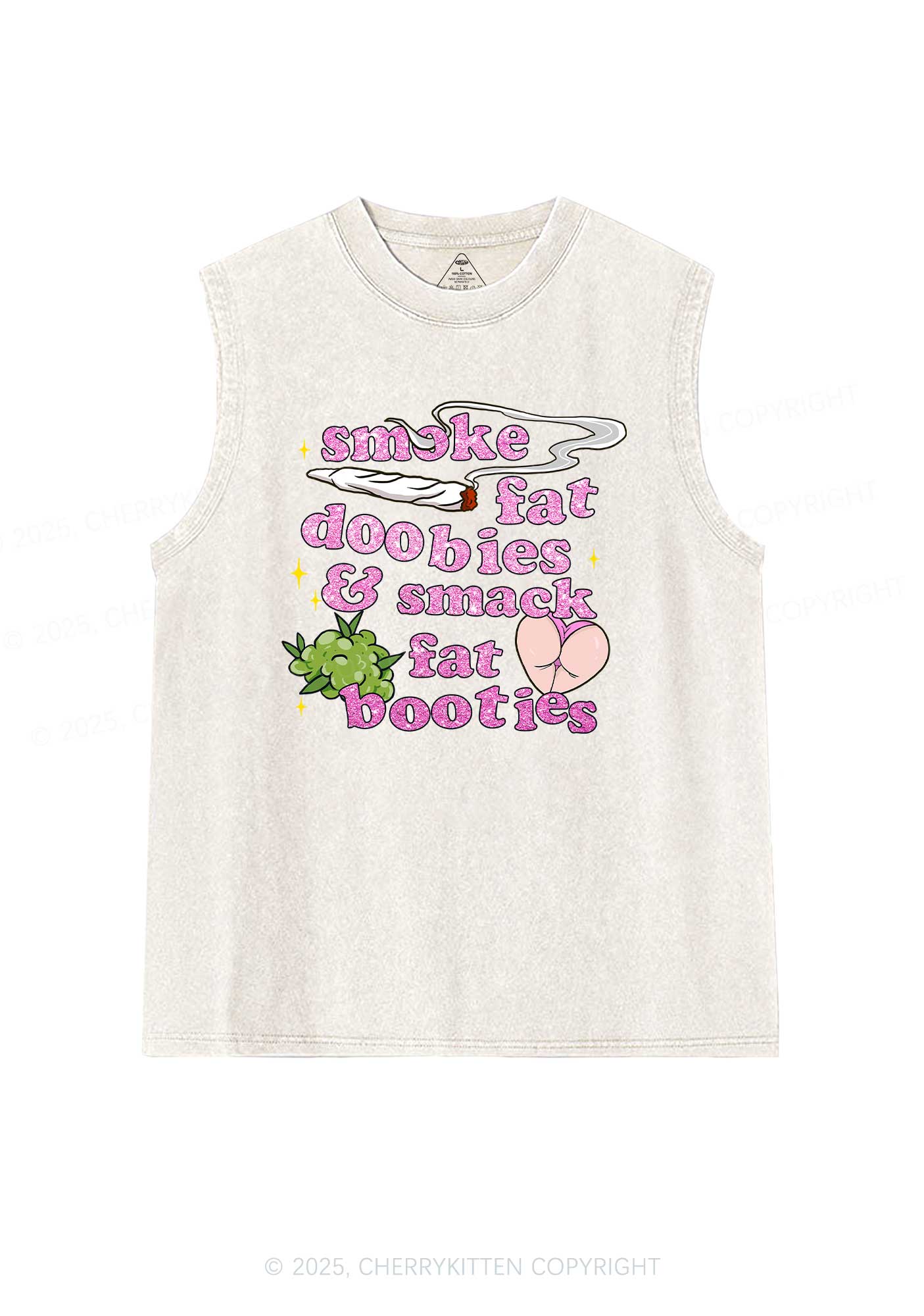 Smoke Fat Dxxbies Y2K Washed Tank Cherrykitten - Image 5