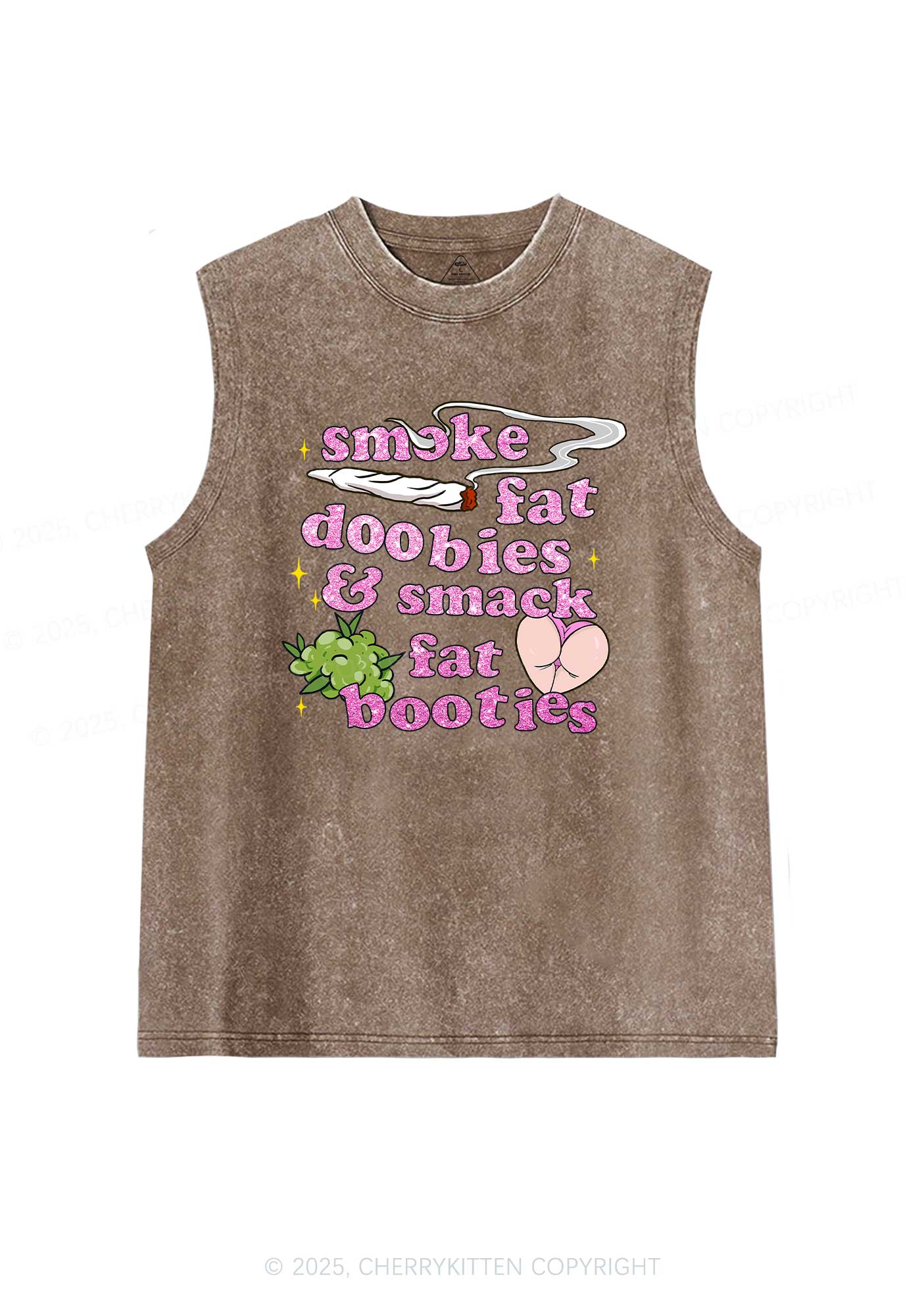 Smoke Fat Dxxbies Y2K Washed Tank Cherrykitten - Image 6