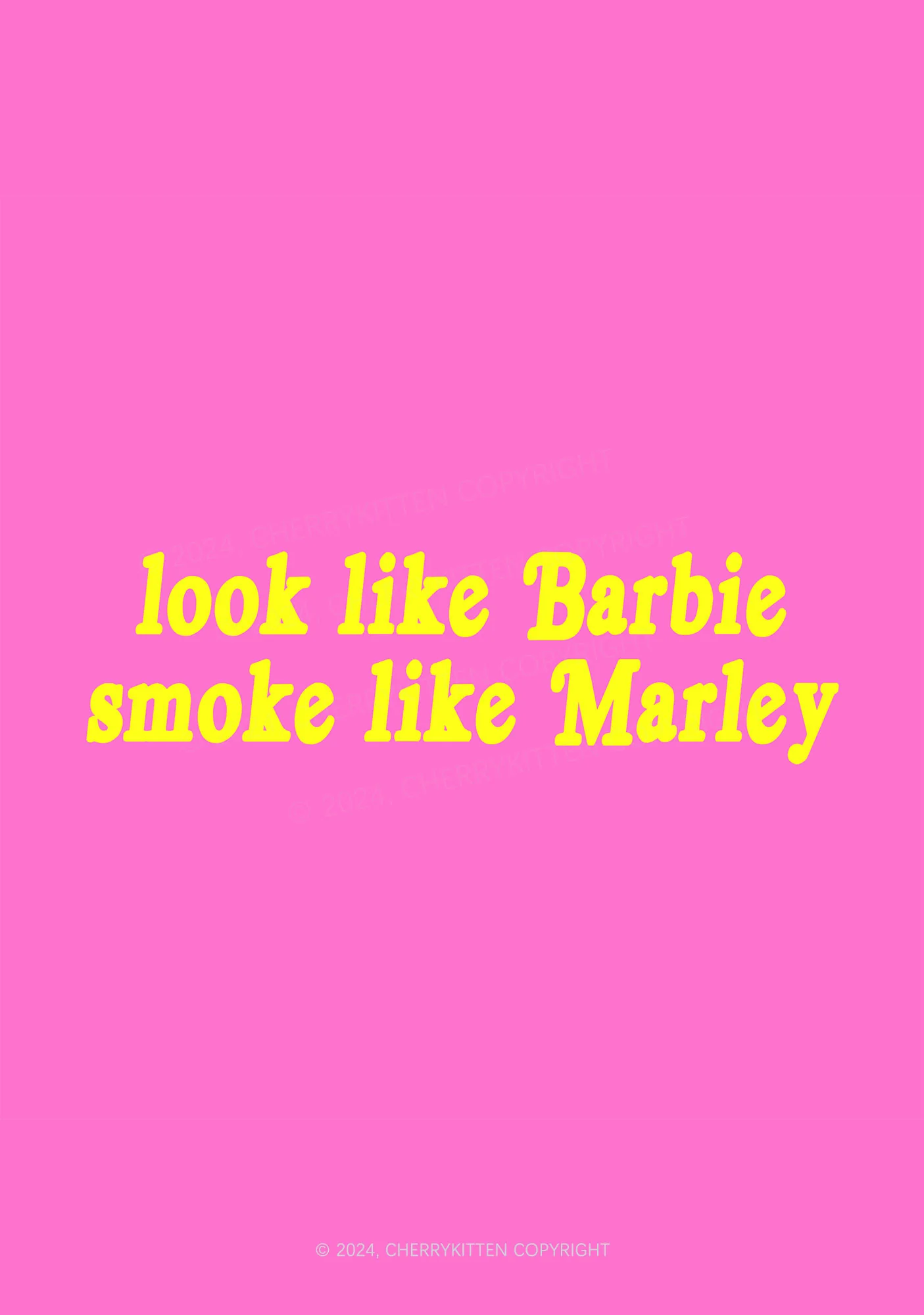 Smoke Like Marley 1Pc Y2K Pin Badge Cherrykitten - Image 2