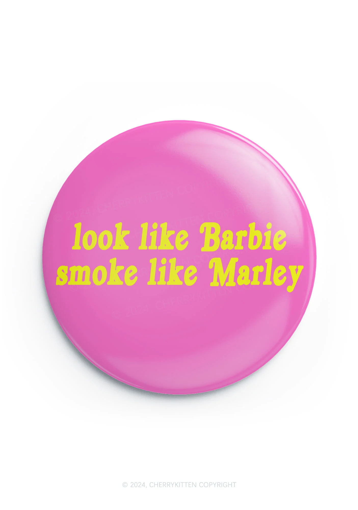 Smoke Like Marley 1Pc Y2K Pin Badge Cherrykitten - Image 3