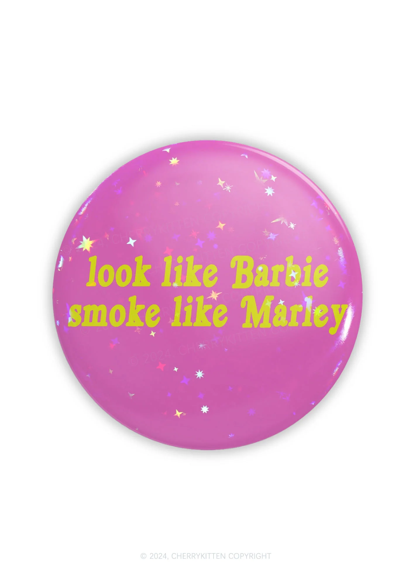 Smoke Like Marley 1Pc Y2K Pin Badge Cherrykitten - Image 4