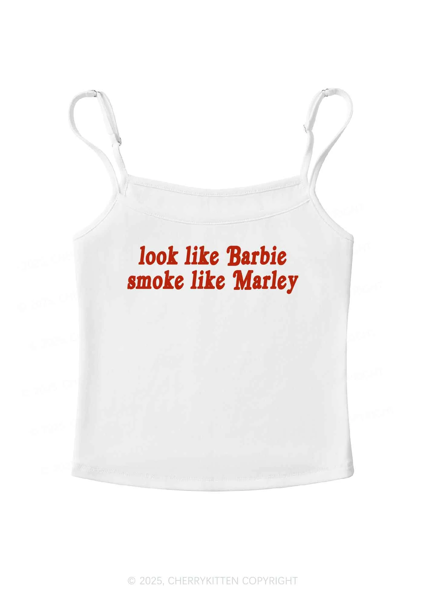 Smoke Like Marley Y2K Spaghetti Strap Cami Cherrykitten - Image 3