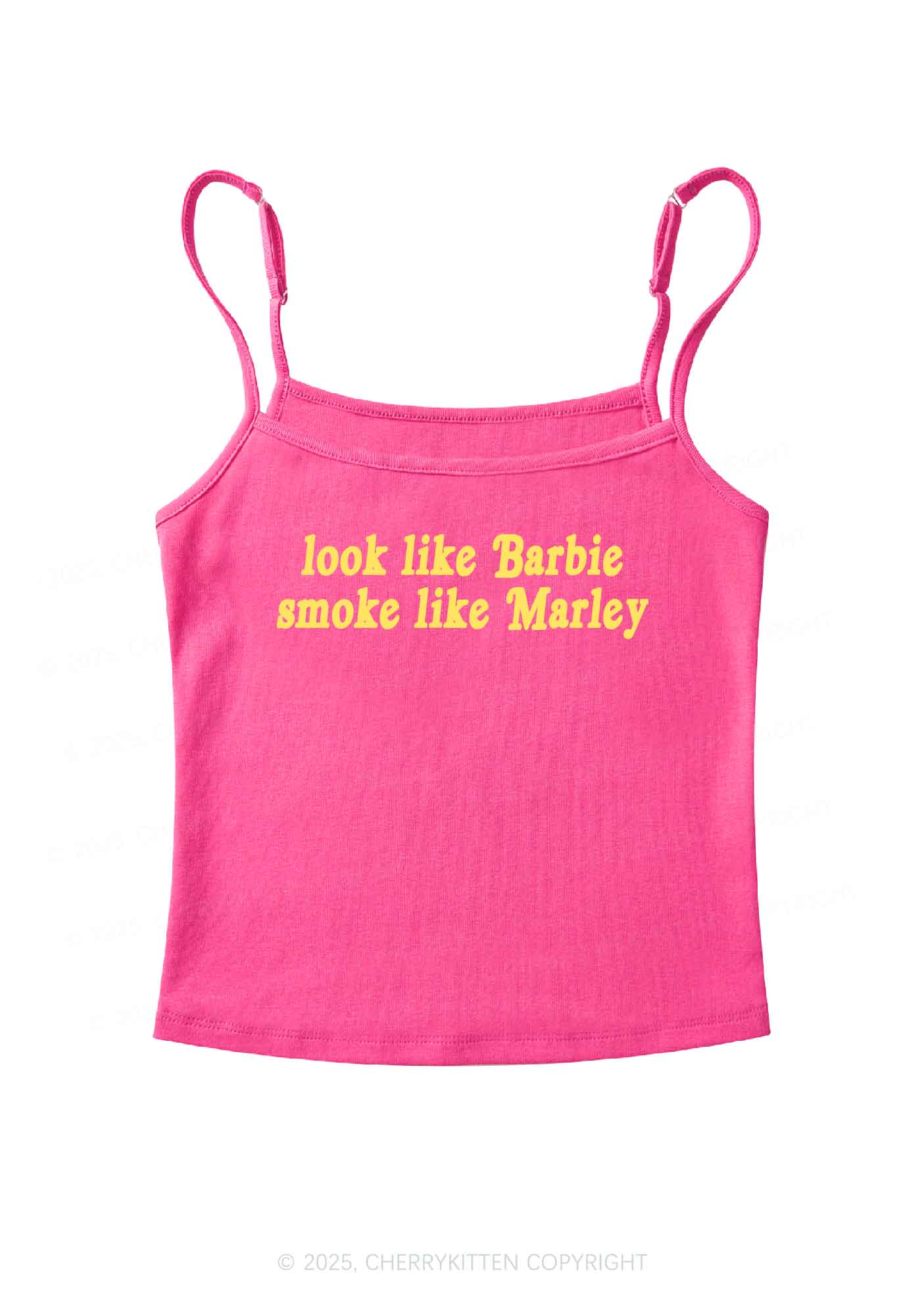 Smoke Like Marley Y2K Spaghetti Strap Cami Cherrykitten - Image 5