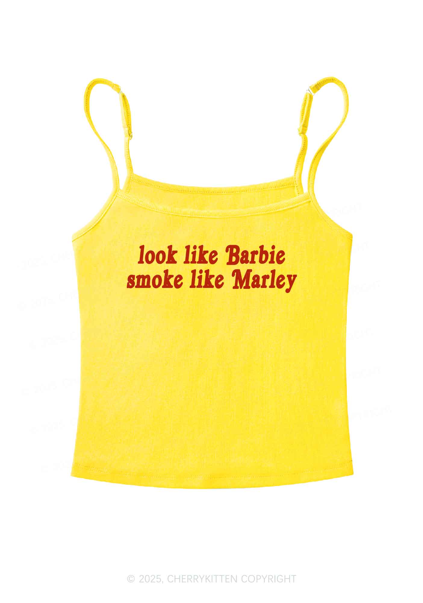 Smoke Like Marley Y2K Spaghetti Strap Cami Cherrykitten - Image 7