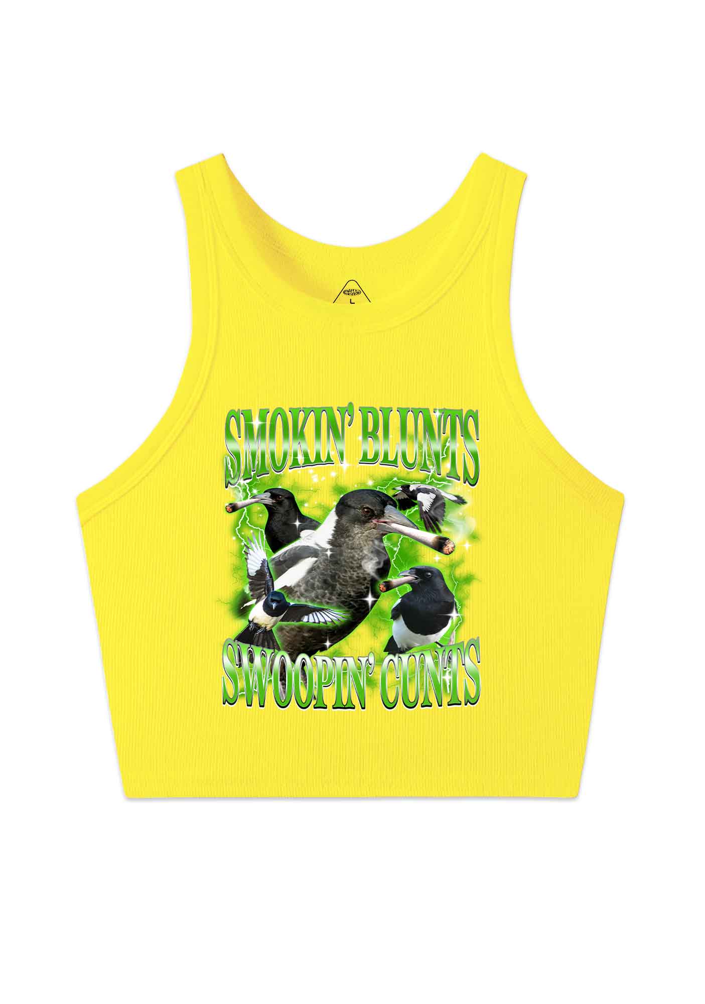 Smokin Blunts Swoopin Cxxts Y2K Crop Tank Top Cherrykitten - Image 10