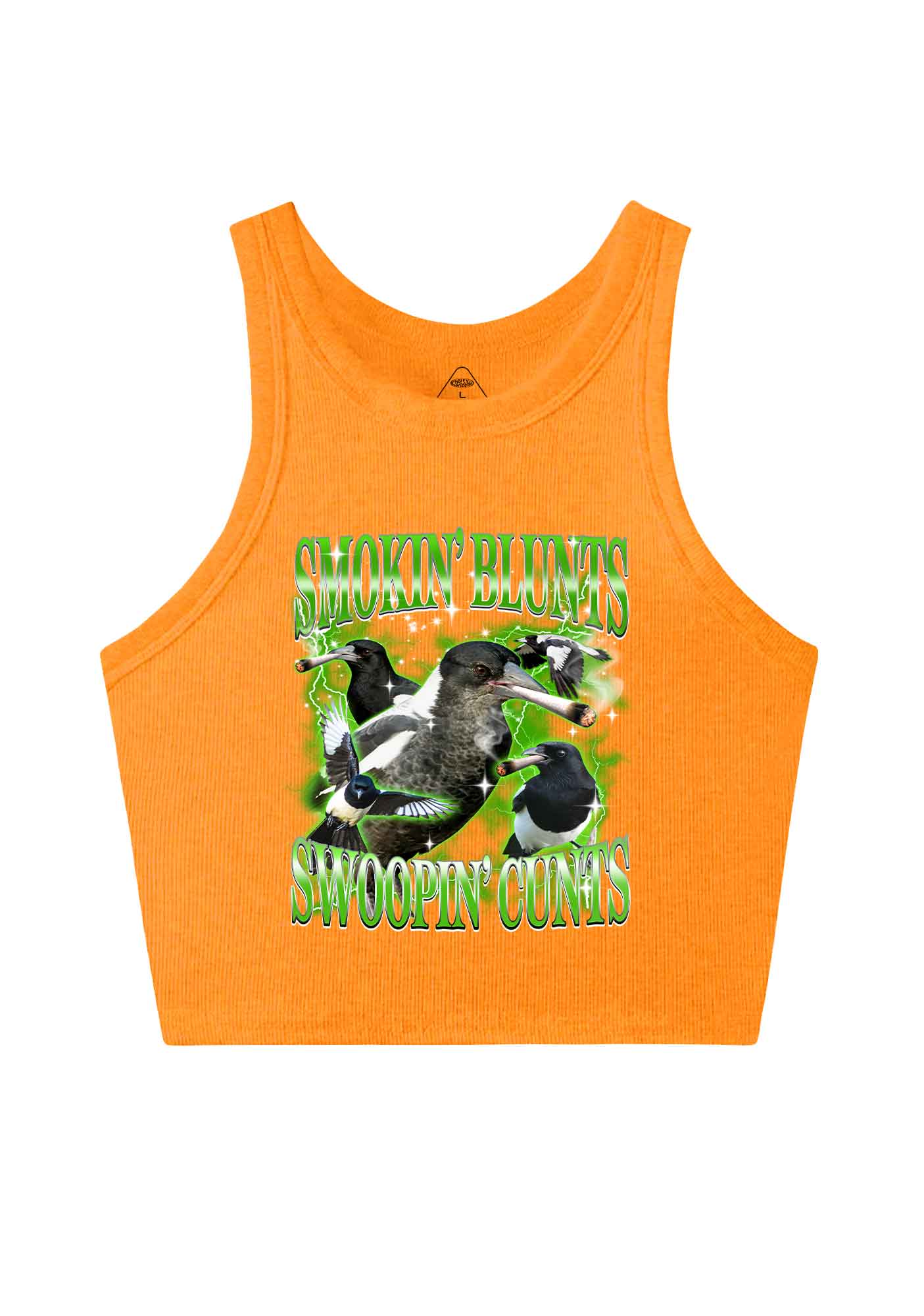 Smokin Blunts Swoopin Cxxts Y2K Crop Tank Top Cherrykitten - Image 12