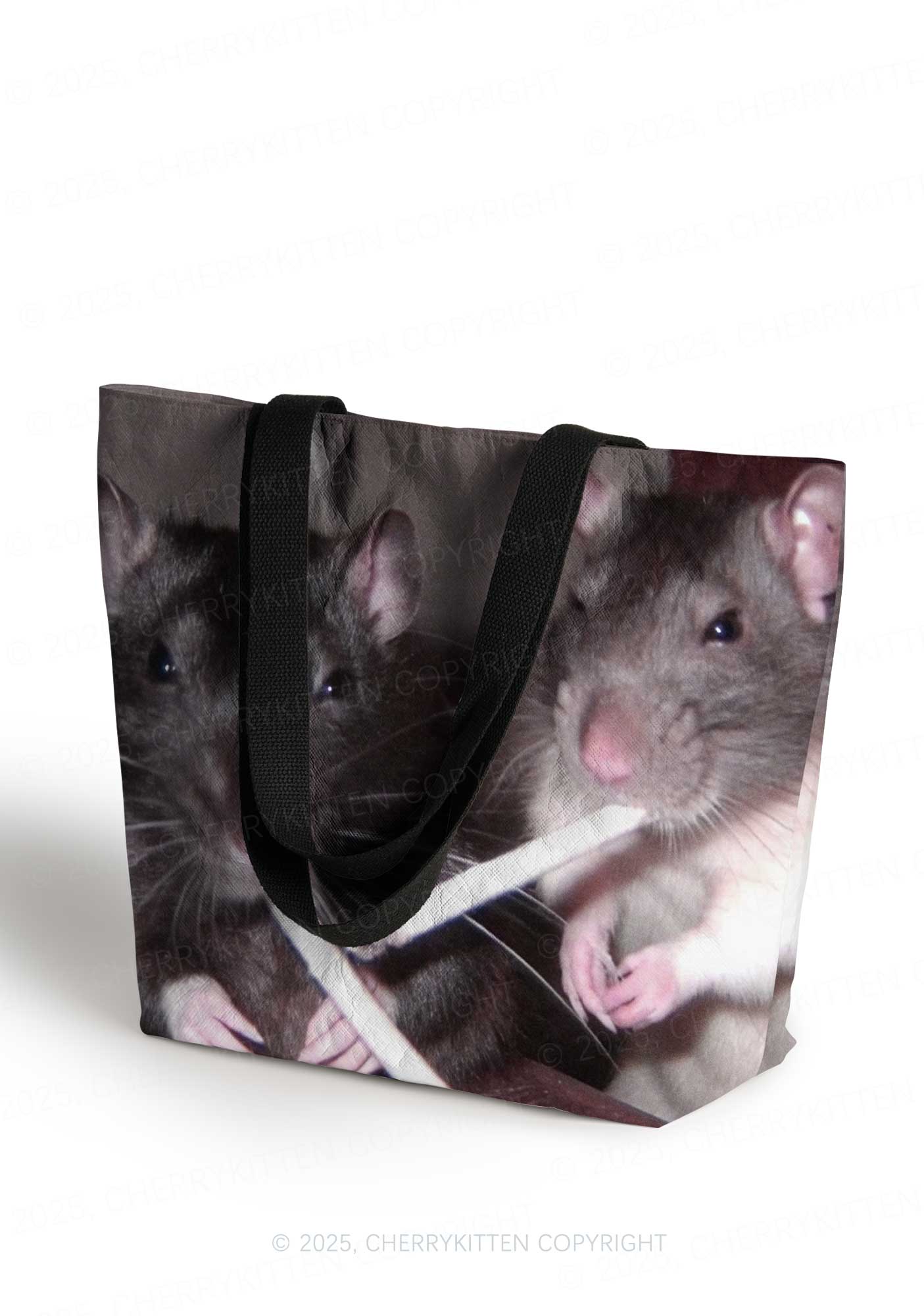 Smoking Rats Y2K Tyvek Tote Bags Cherrykitten - Image 4