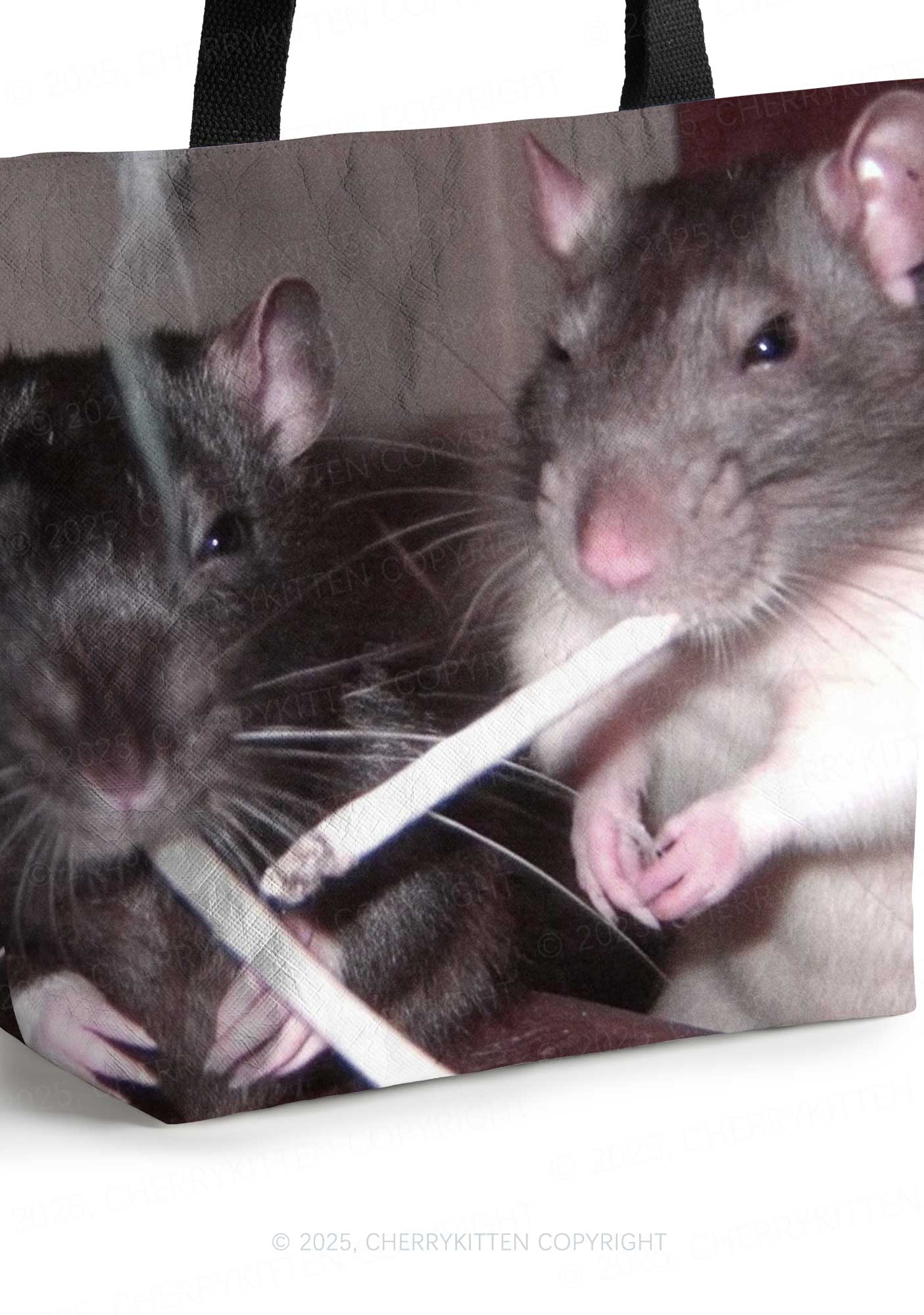 Smoking Rats Y2K Tyvek Tote Bags Cherrykitten - Image 6