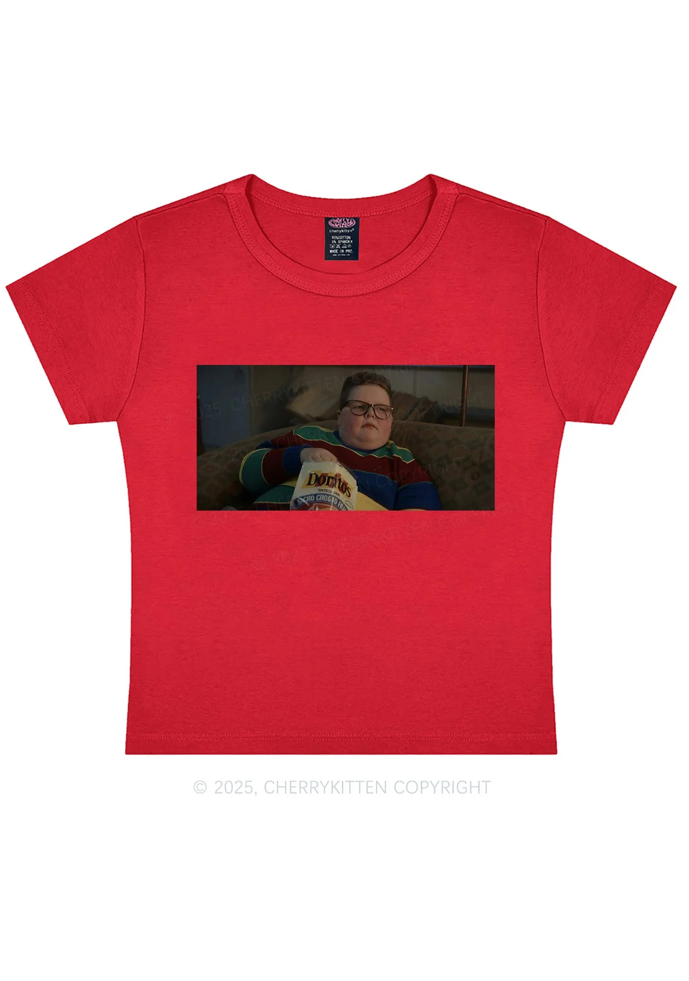 Snack Break Y2K Baby Tee Cherrykitten - Image 7