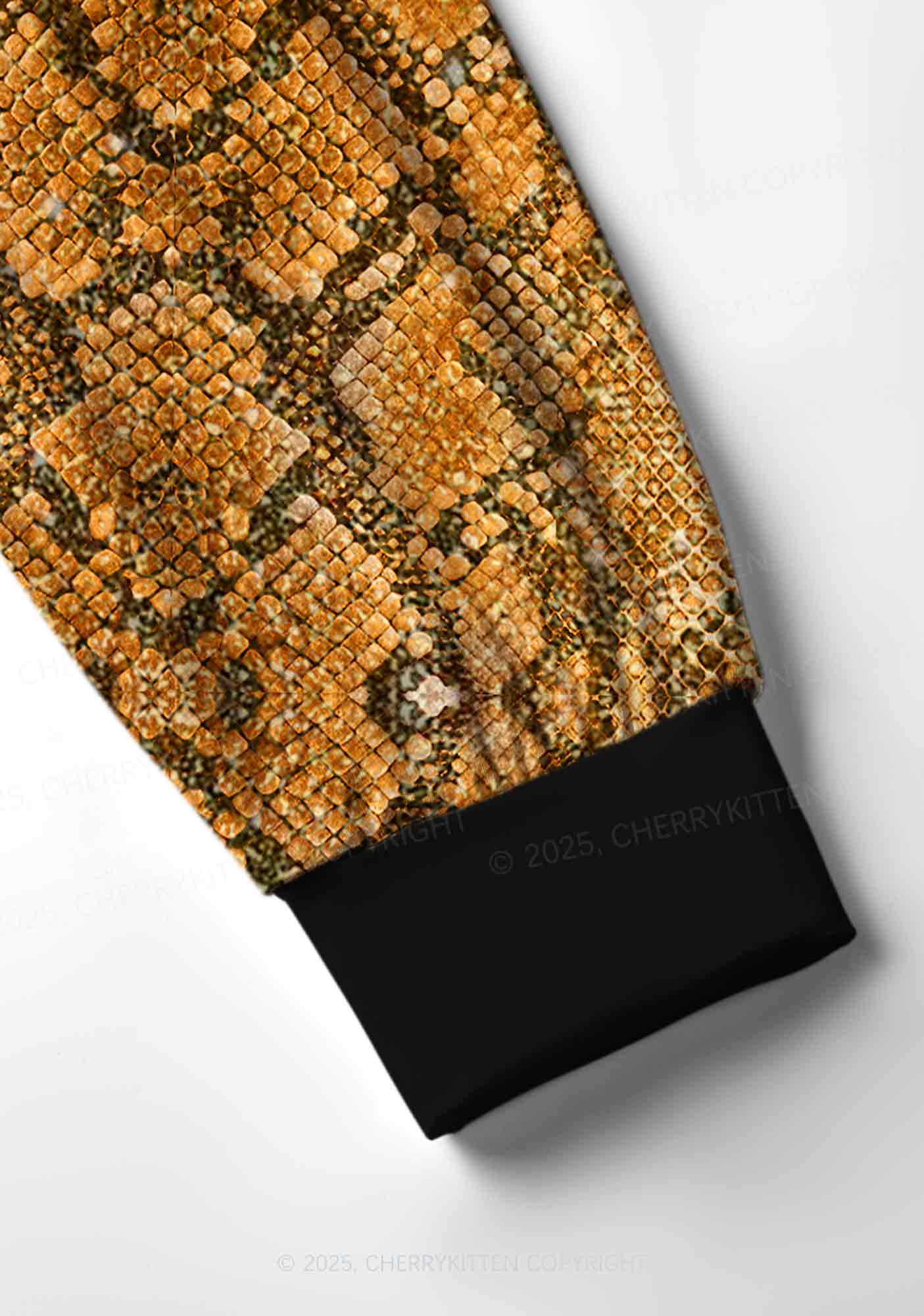 Snake Pattern Y2K Print Long Sleeve Pajama Set Cherrykitten - Image 5