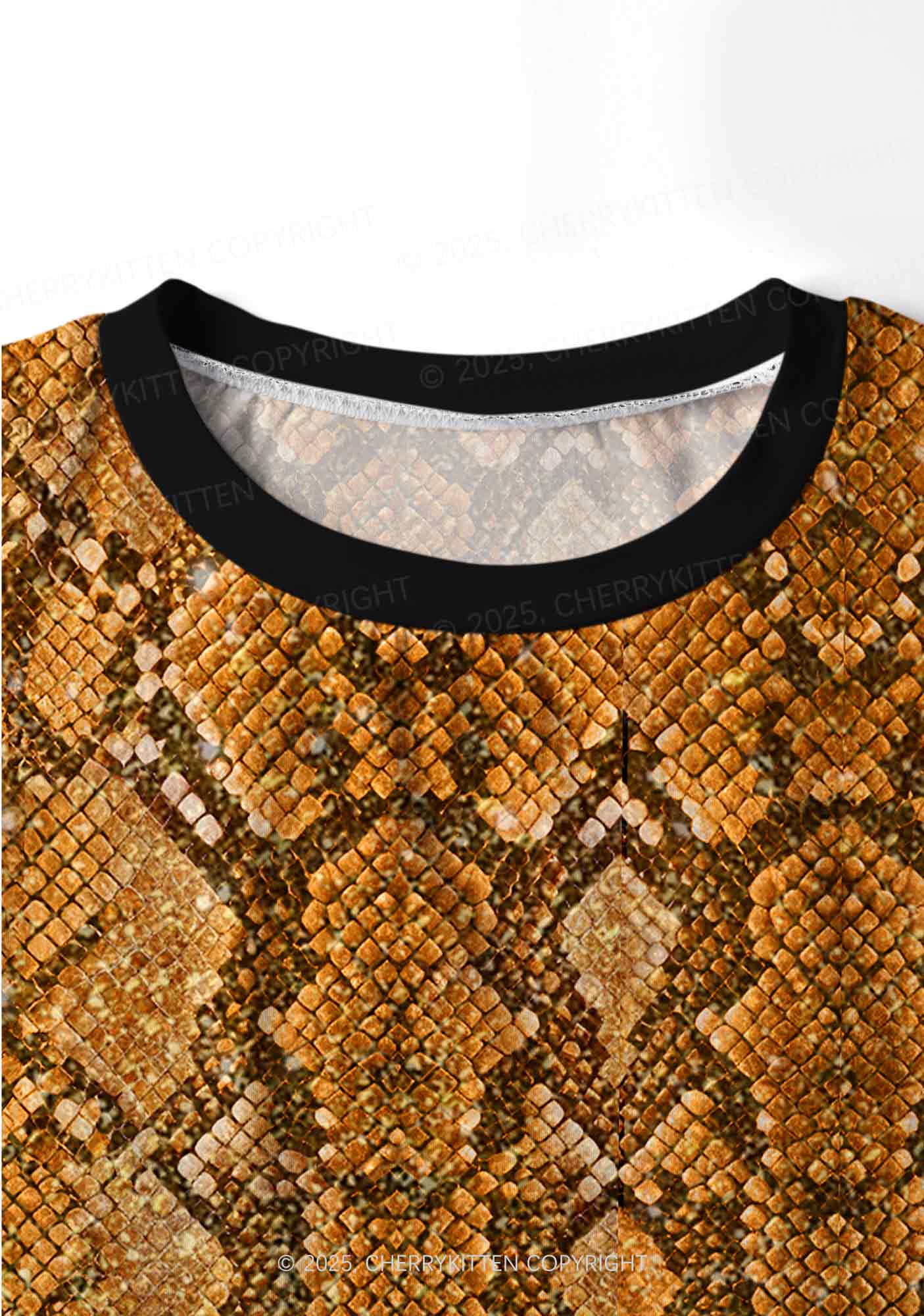 Snake Pattern Y2K Print Long Sleeve Pajama Set Cherrykitten - Image 6