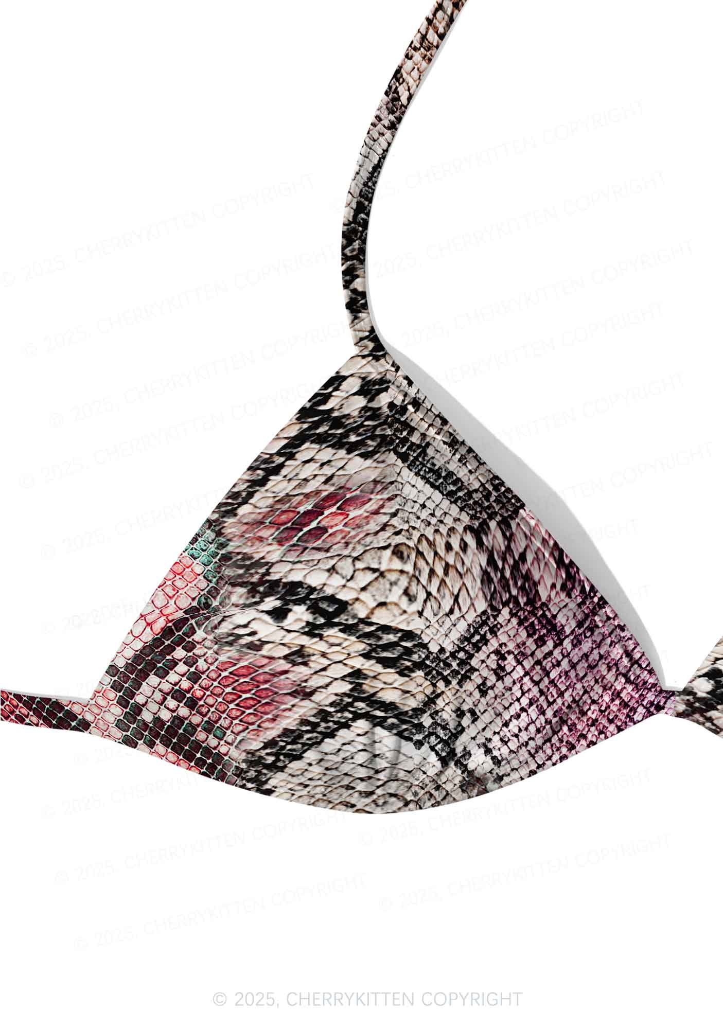 Snake Skin Pattern Y2K Print Bikini Set Cherrykitten - Image 5