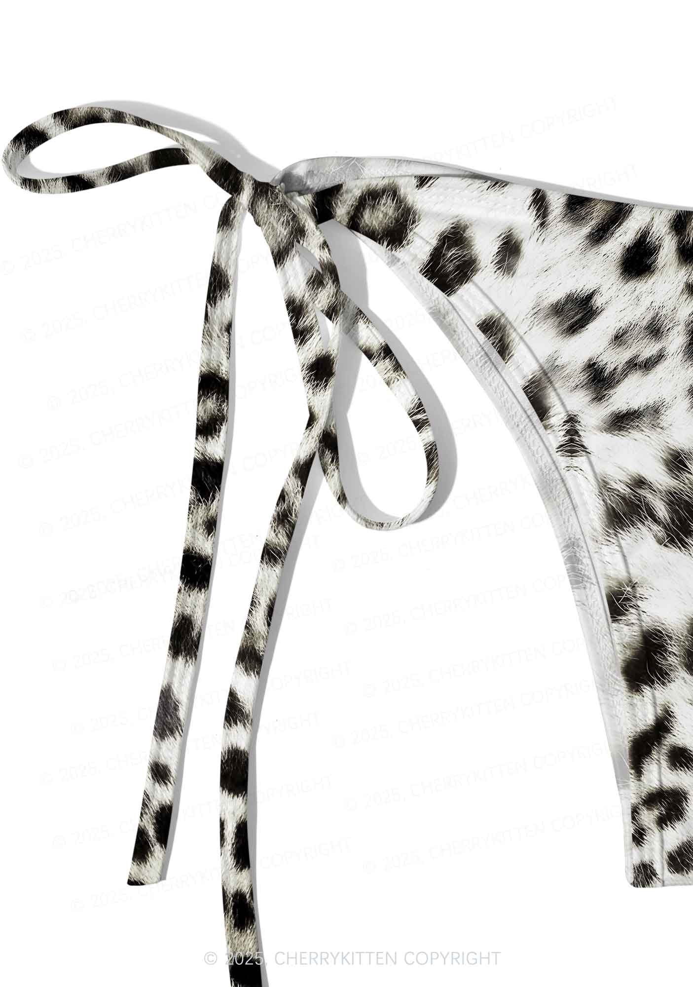 Snow Leopard Y2K Print Bikini Set Cherrykitten - Image 5