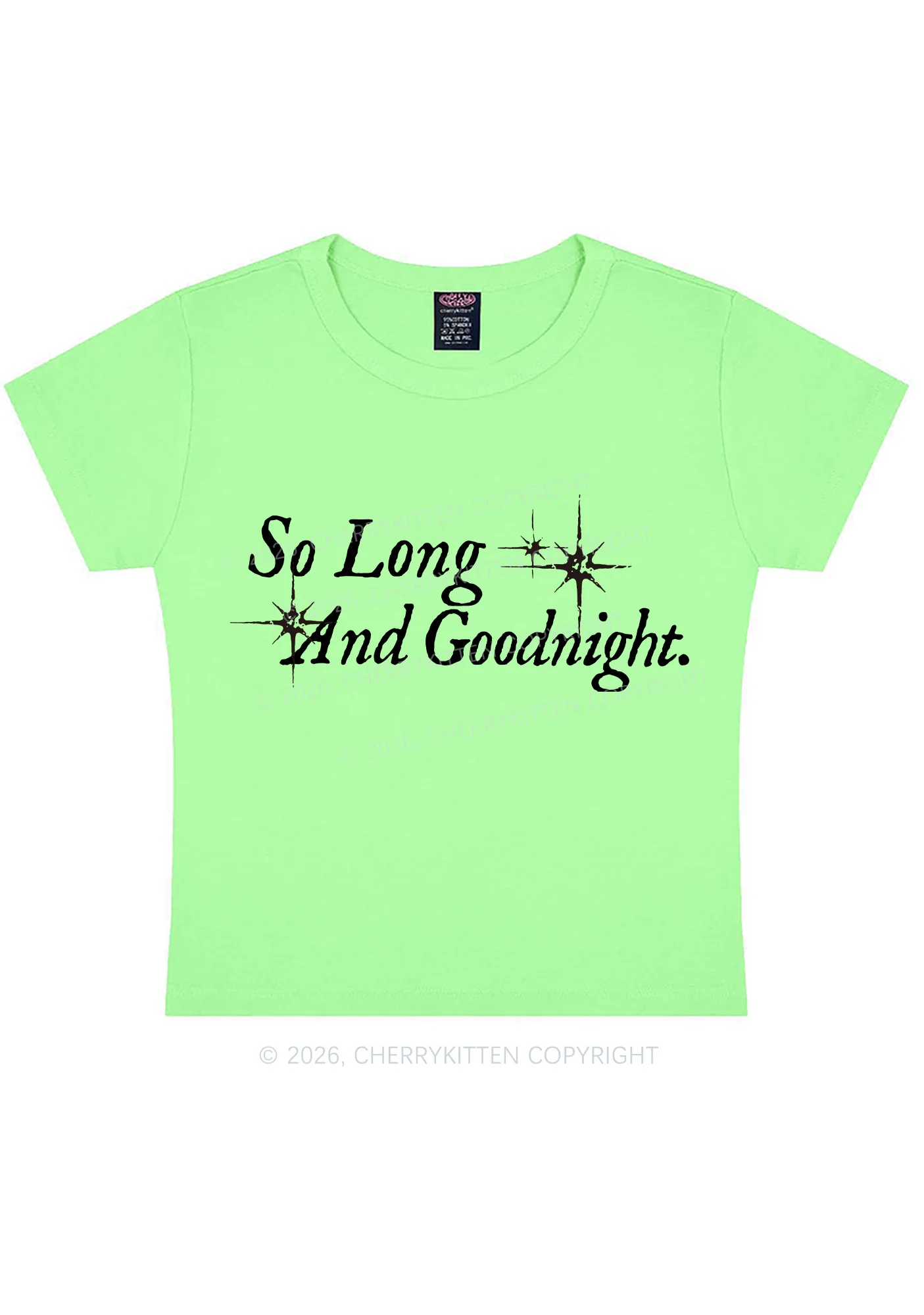 So Long And Goodnight Y2K Baby Tee Cherrykitten - Image 10