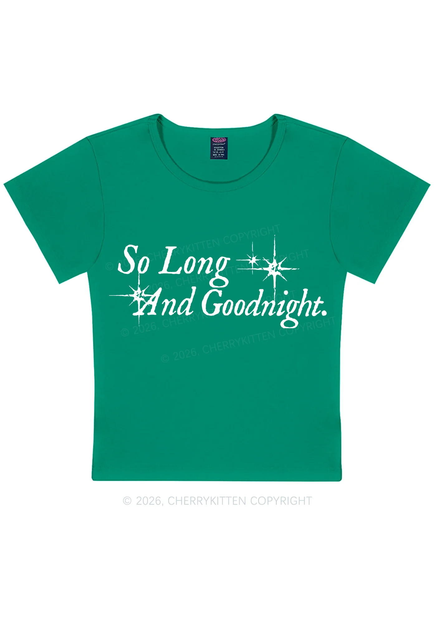 So Long And Goodnight Y2K Baby Tee Cherrykitten - Image 12