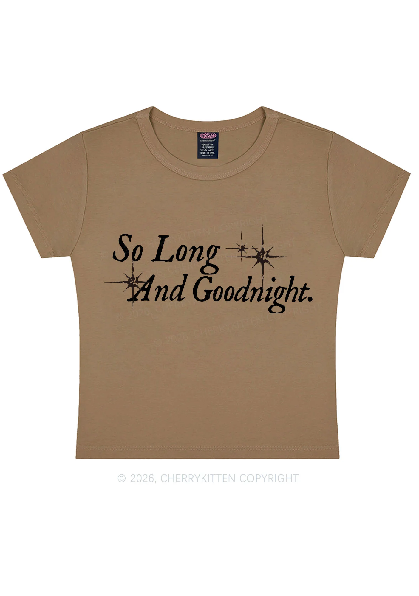 So Long And Goodnight Y2K Baby Tee Cherrykitten - Image 9