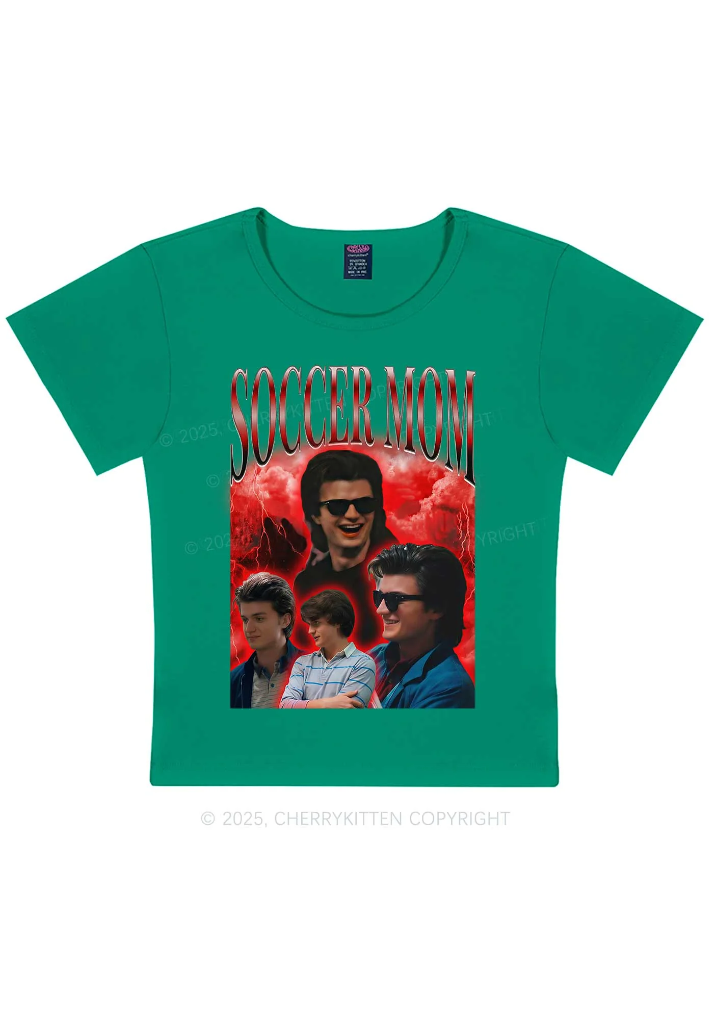 Soccer Mom Y2K Baby Tee Cherrykitten - Image 10
