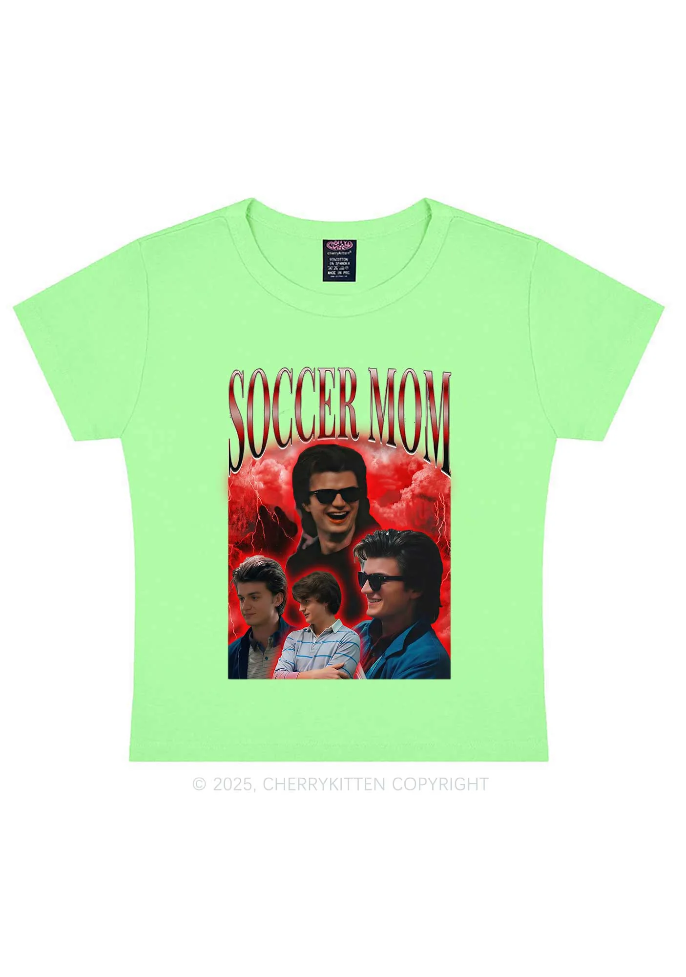 Soccer Mom Y2K Baby Tee Cherrykitten - Image 12