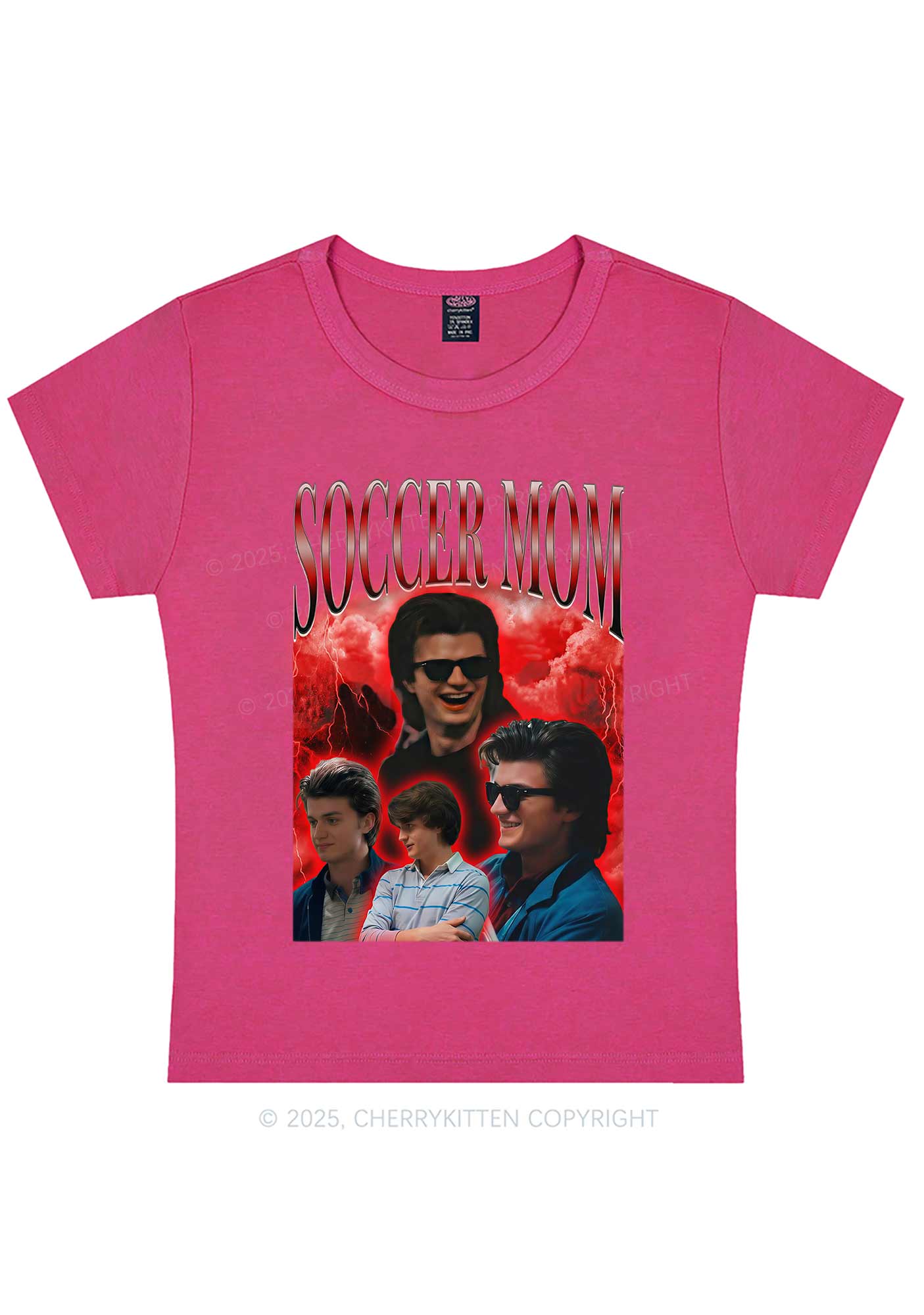 Soccer Mom Y2K Baby Tee Cherrykitten - Image 6