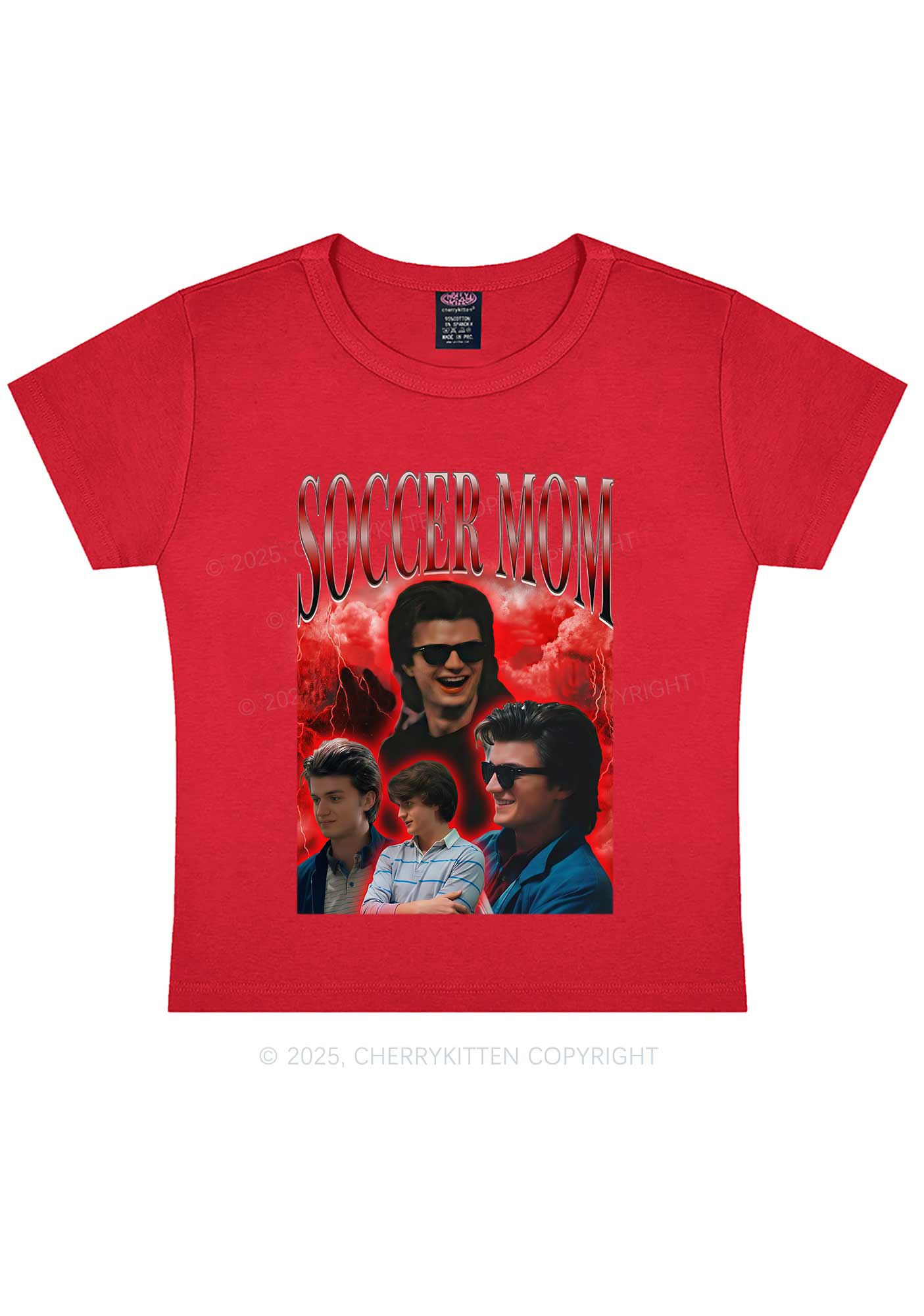 Soccer Mom Y2K Baby Tee Cherrykitten - Image 8
