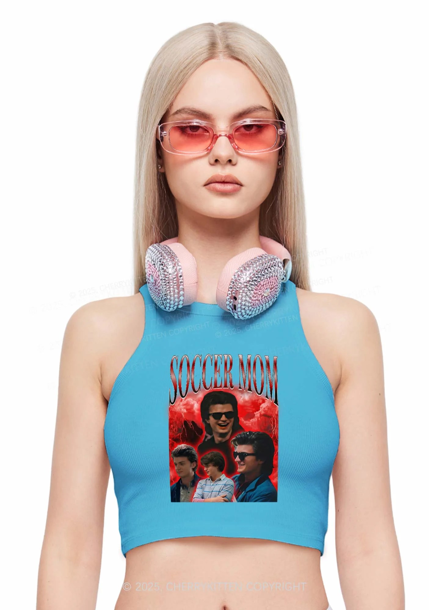 Soccer Mom Y2K Crop Tank Top Cherrykitten - Image 2